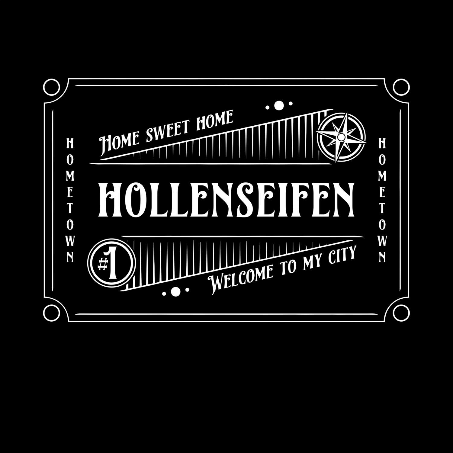 T-Shirt »Rockabilly« für den Ort »Hollenseifen«
