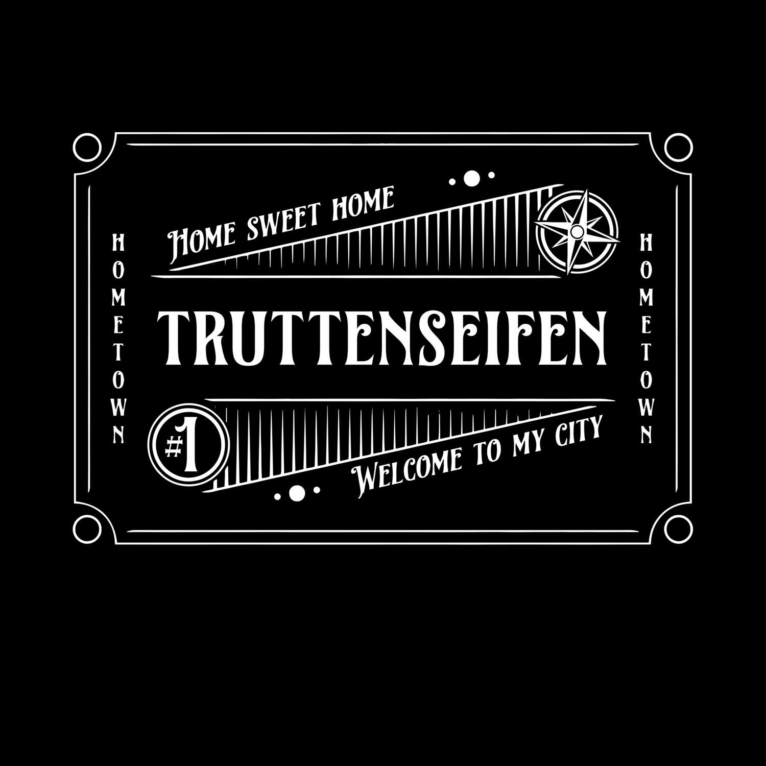 T-Shirt »Rockabilly« für den Ort »Truttenseifen«