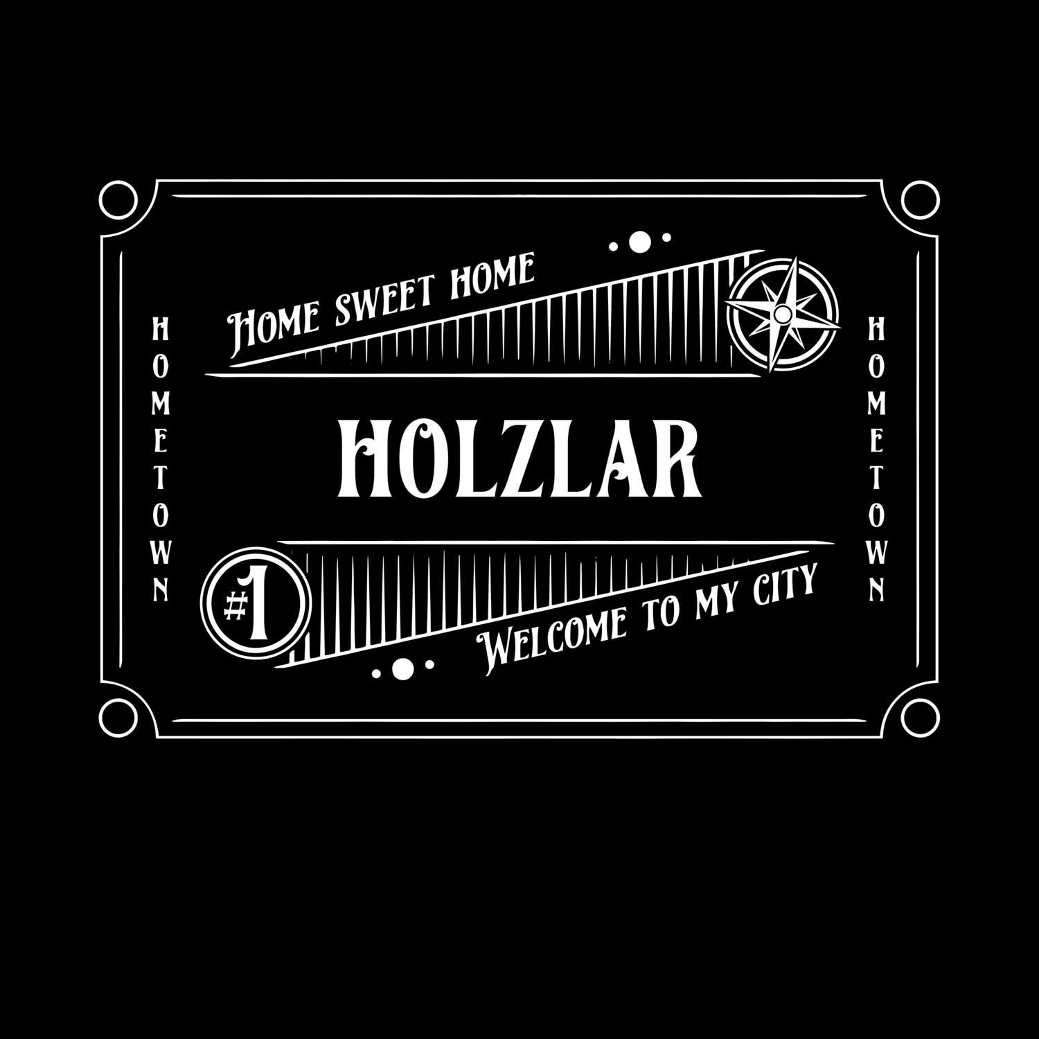 T-Shirt »Rockabilly« für den Ort »Holzlar«