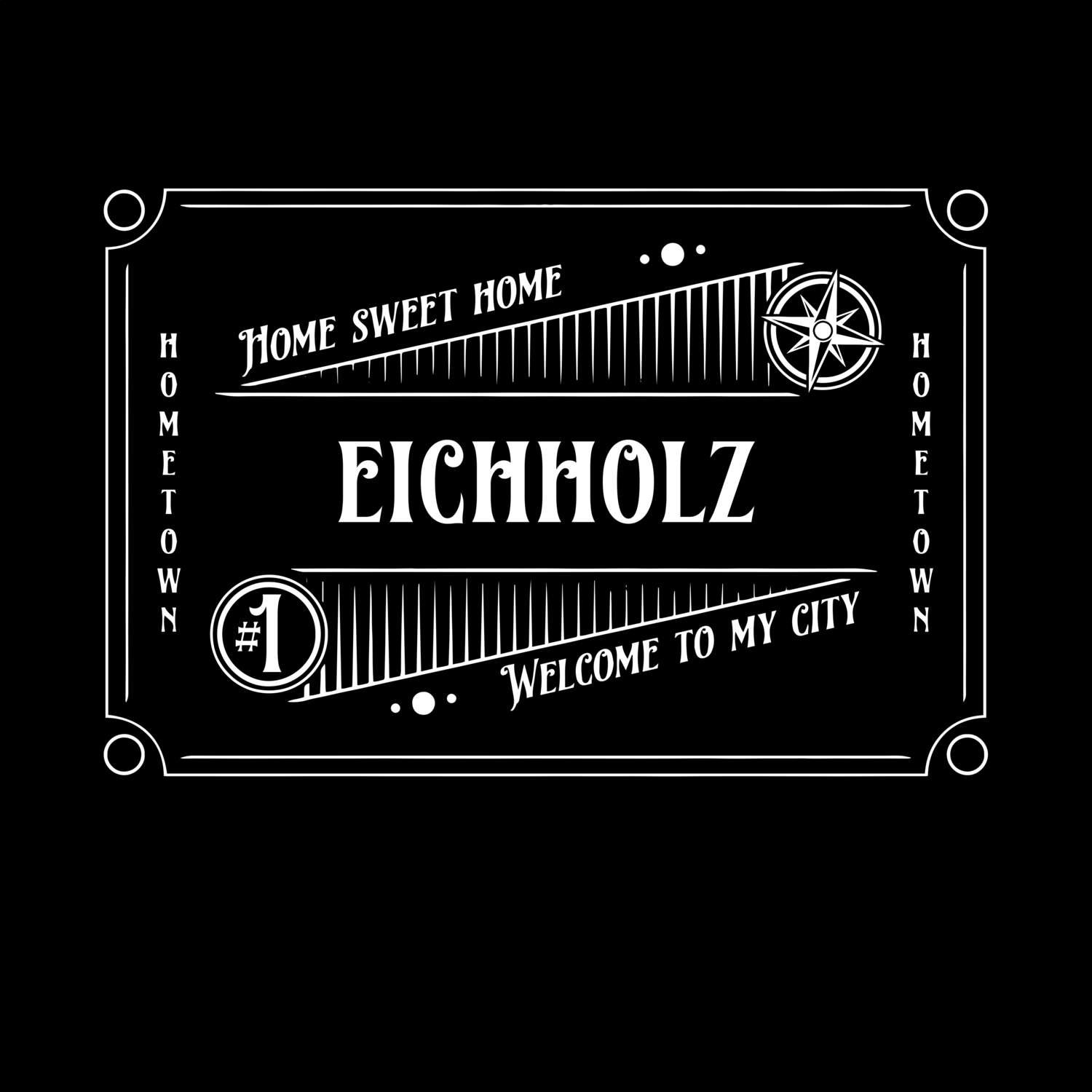 T-Shirt »Rockabilly« für den Ort »Eichholz«