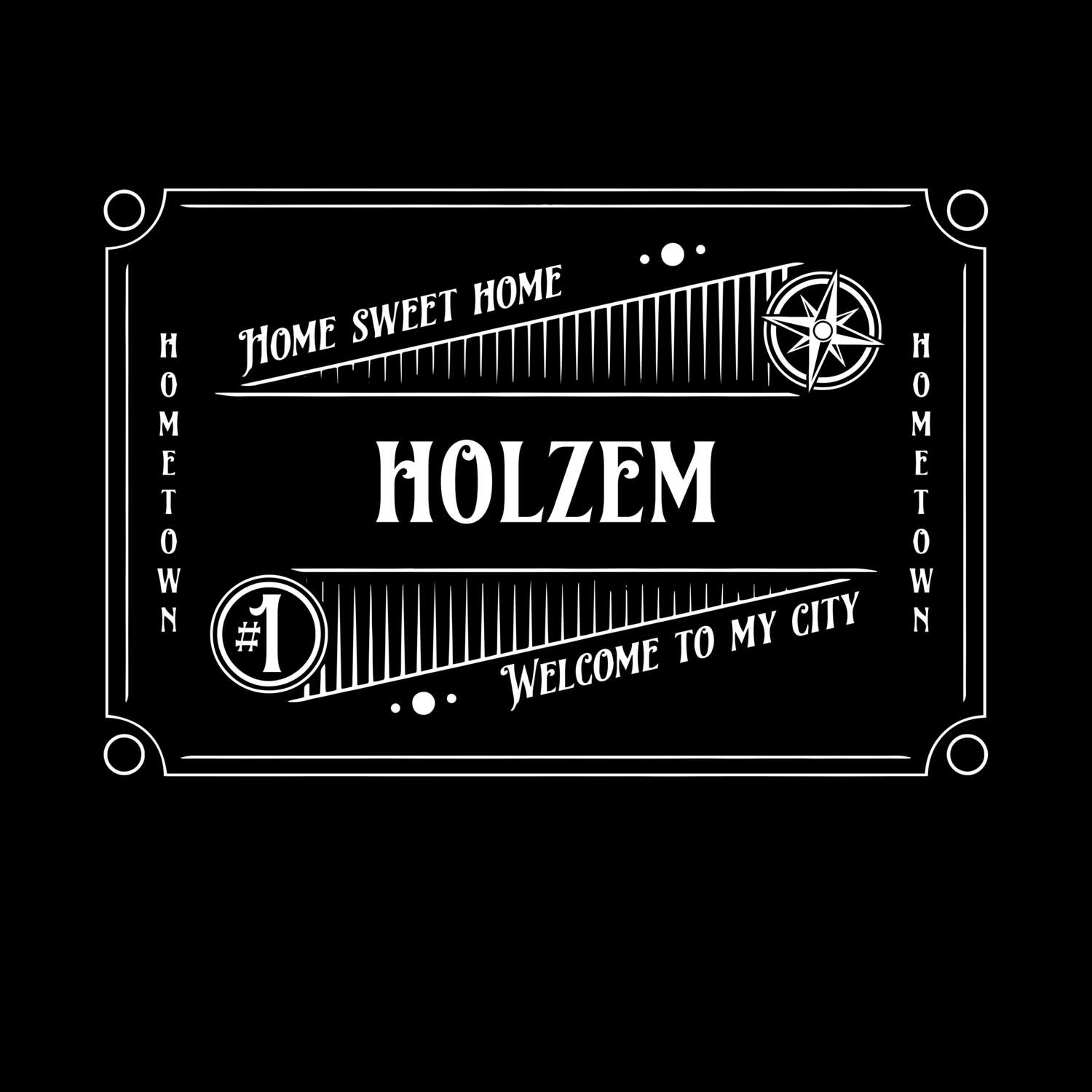 T-Shirt »Rockabilly« für den Ort »Holzem«