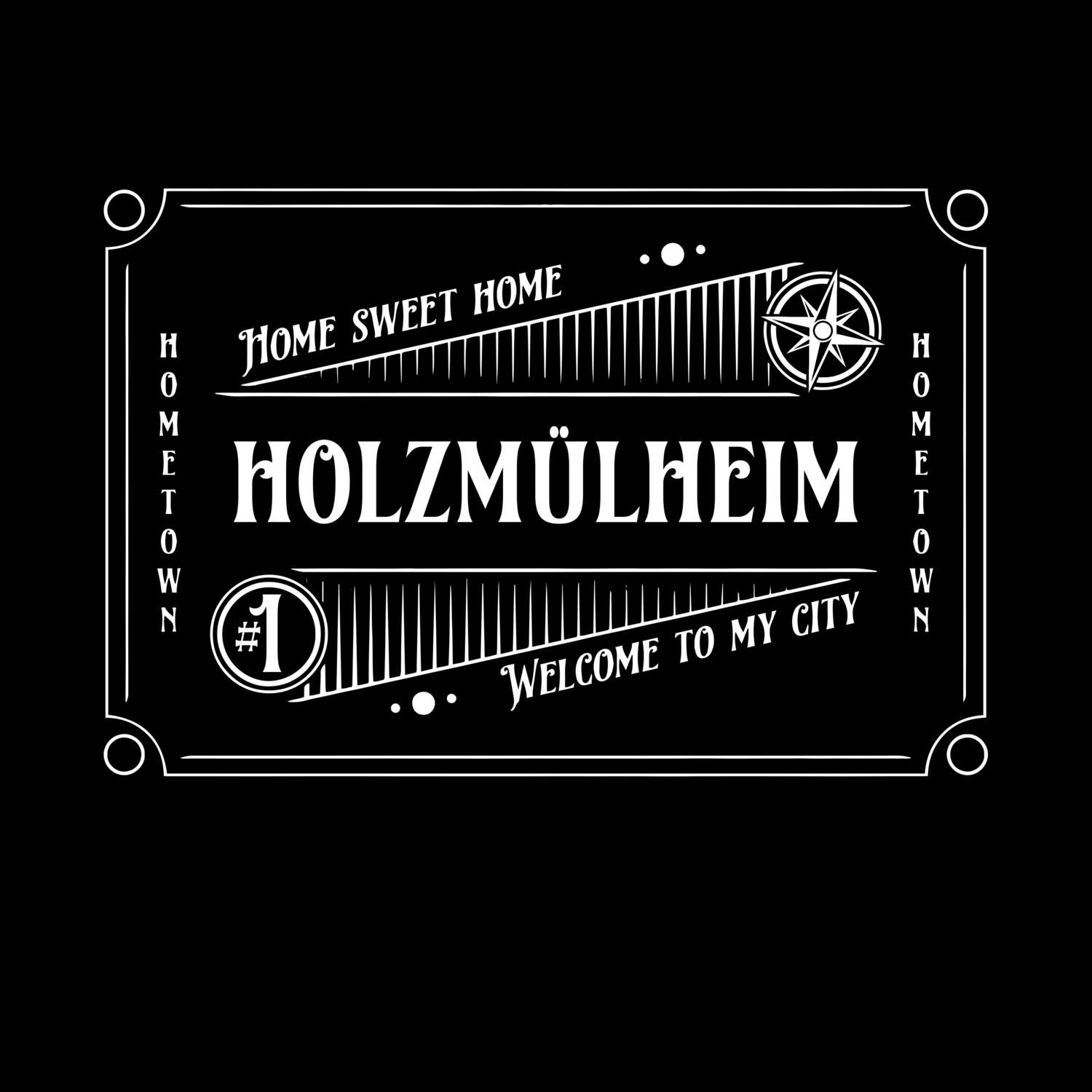 T-Shirt »Rockabilly« für den Ort »Holzmülheim«