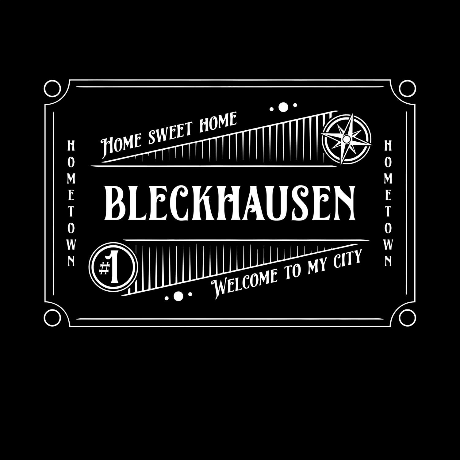 T-Shirt »Rockabilly« für den Ort »Bleckhausen«