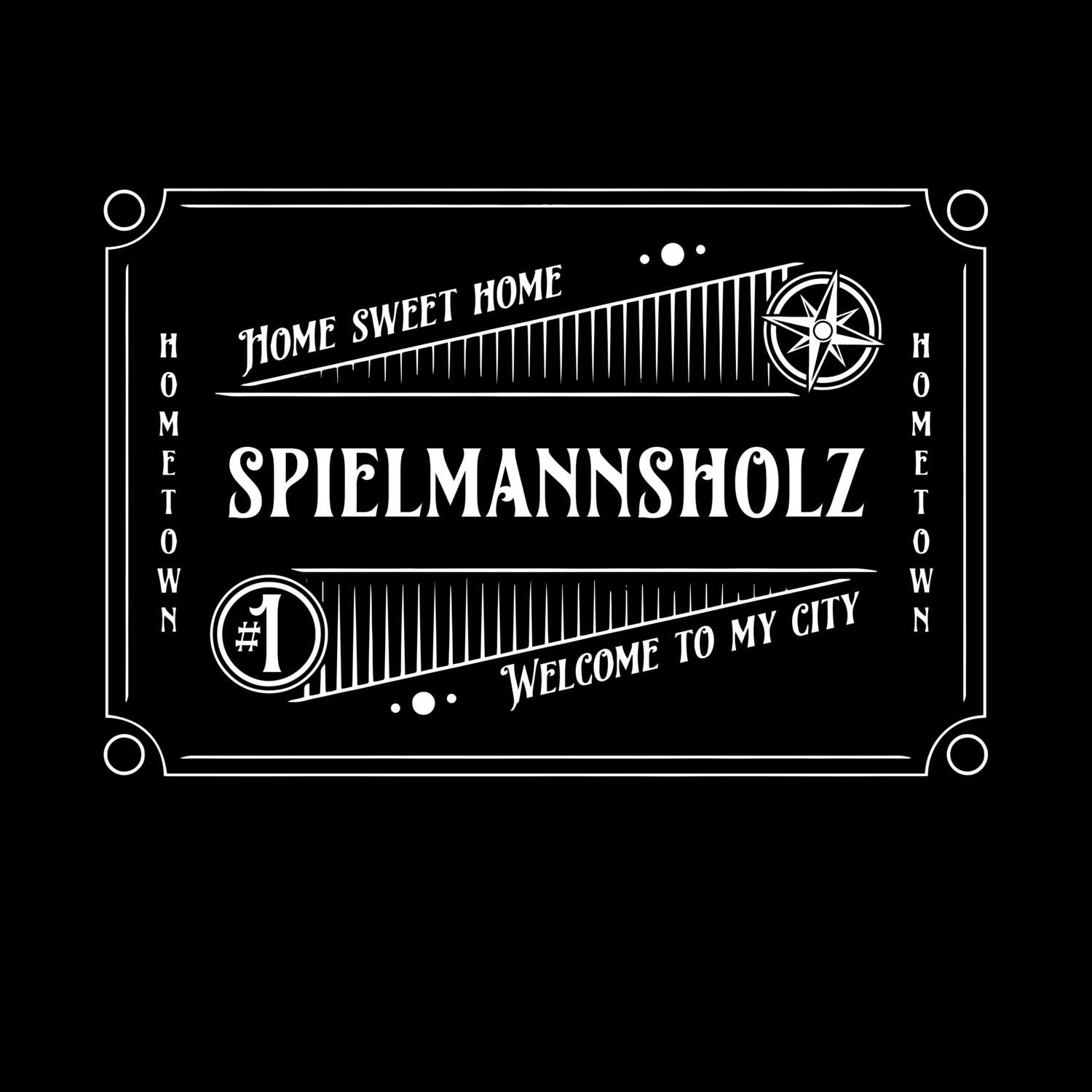 T-Shirt »Rockabilly« für den Ort »Spielmannsholz«