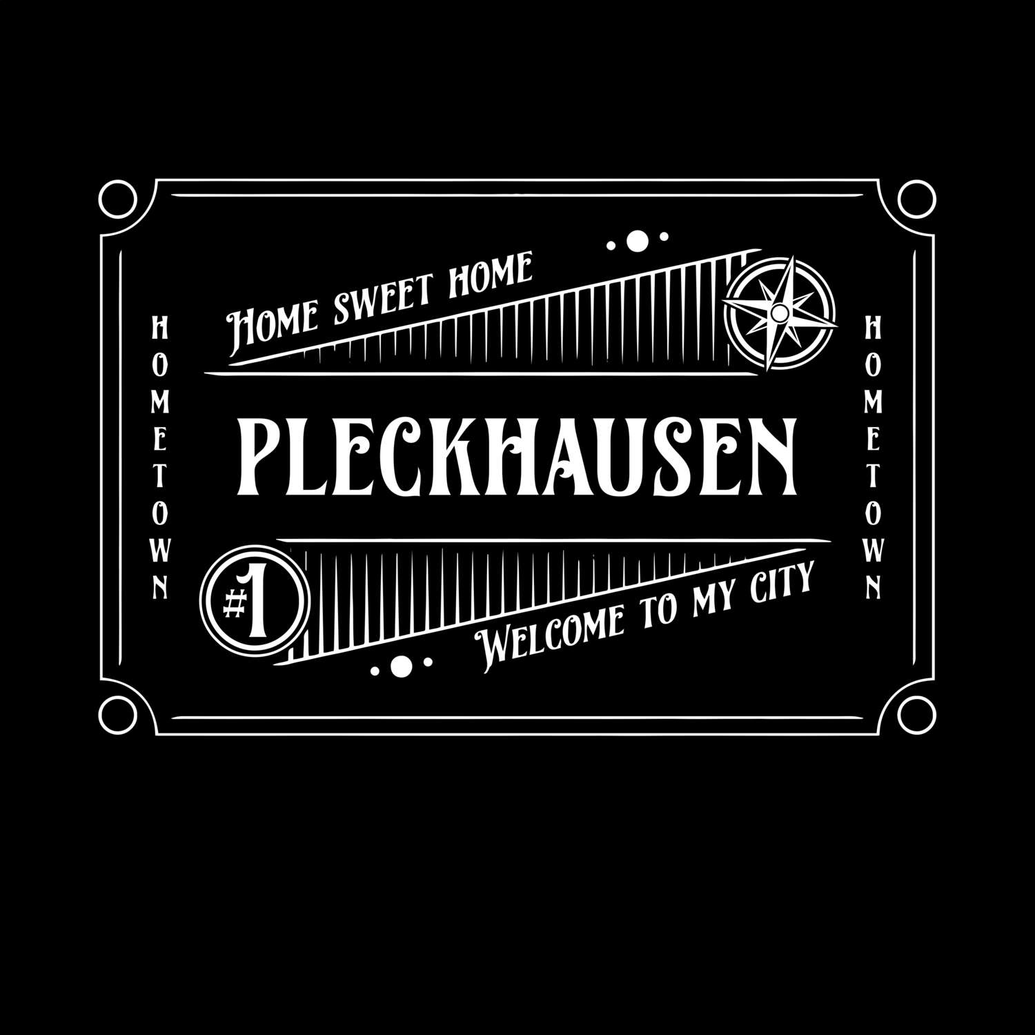T-Shirt »Rockabilly« für den Ort »Pleckhausen«