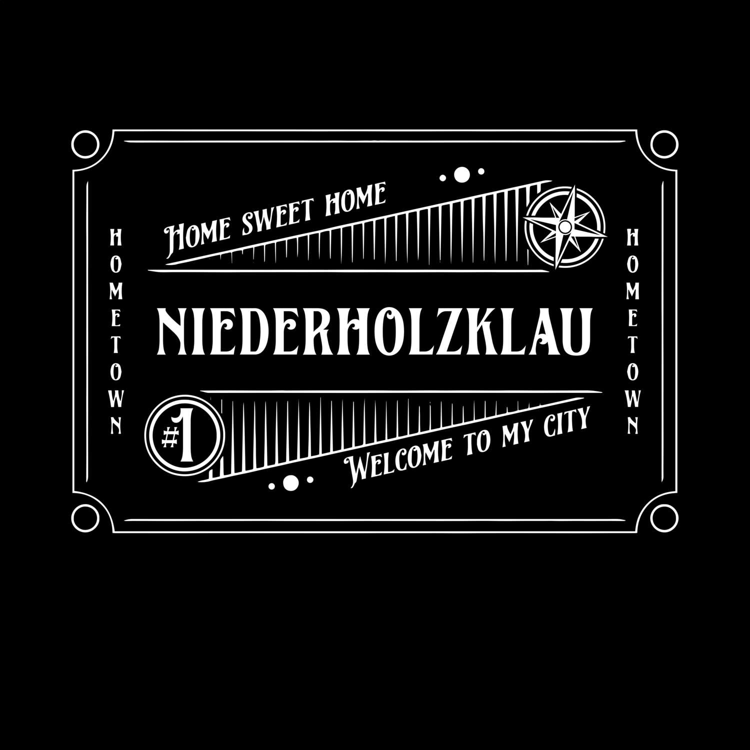 T-Shirt »Rockabilly« für den Ort »Niederholzklau«