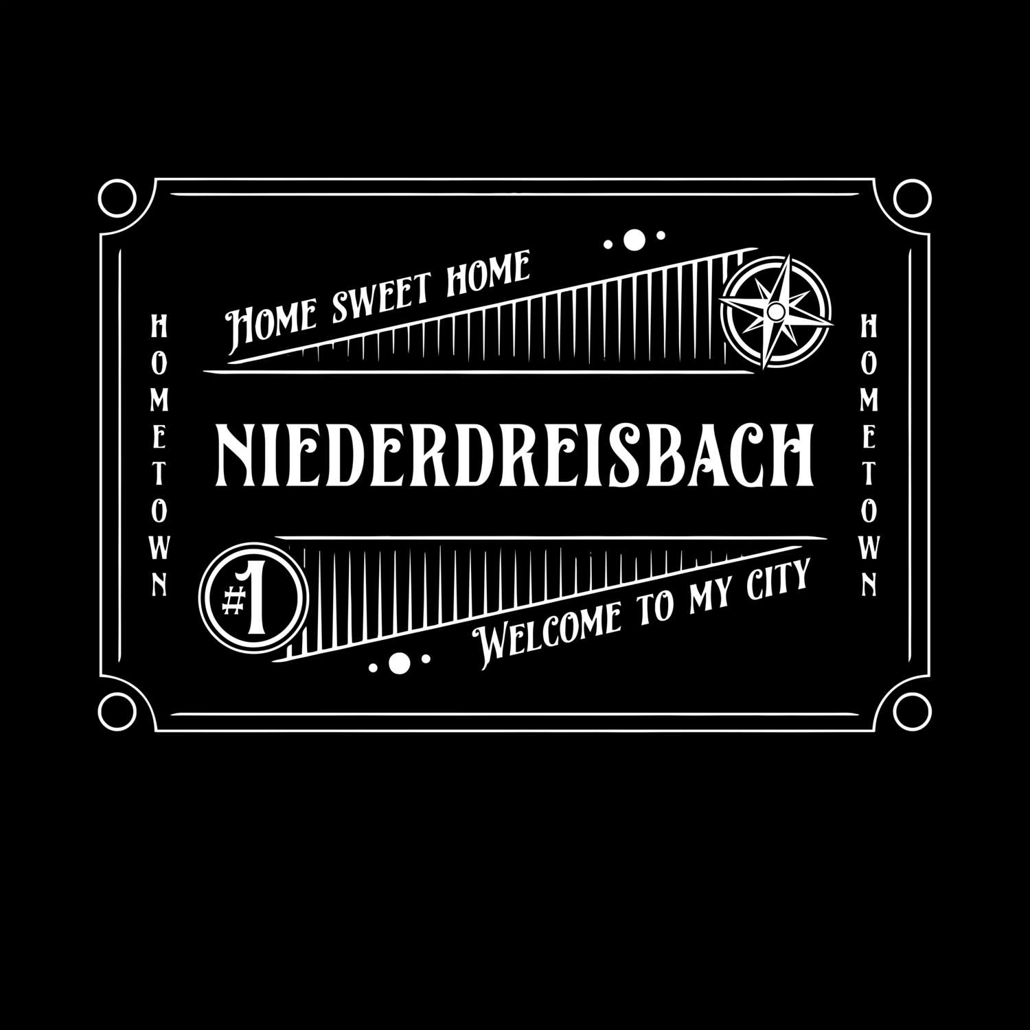 T-Shirt »Rockabilly« für den Ort »Niederdreisbach«