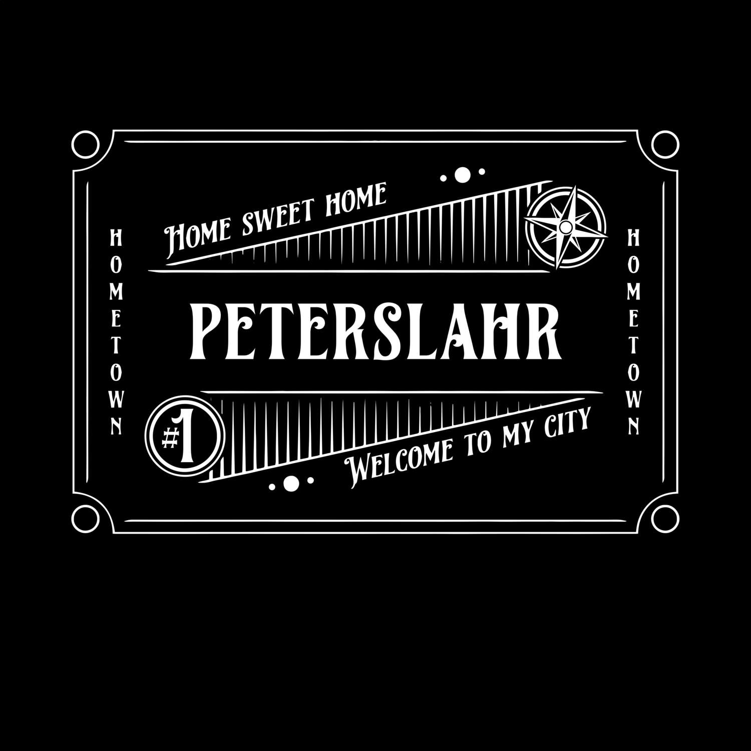 T-Shirt »Rockabilly« für den Ort »Peterslahr«