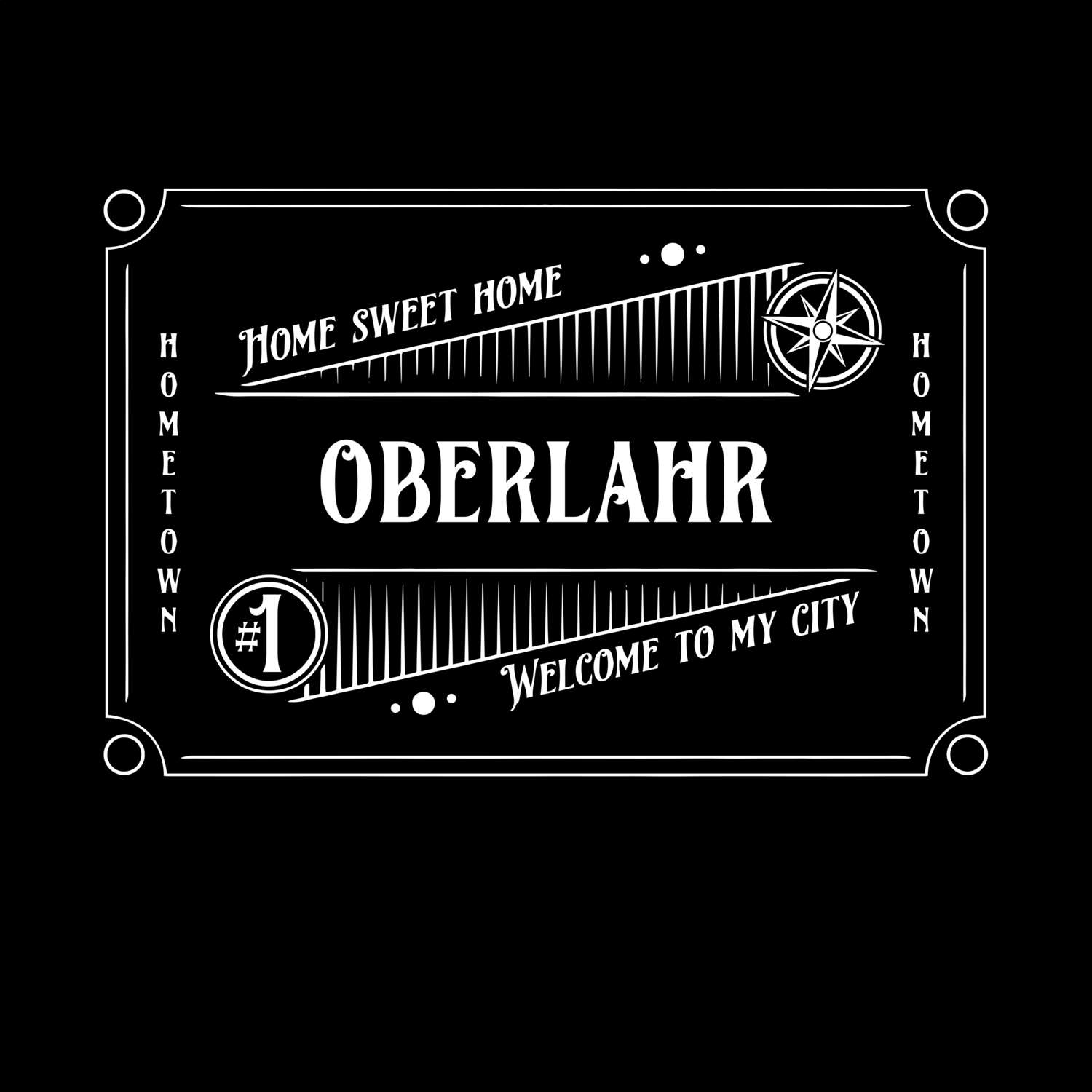 T-Shirt »Rockabilly« für den Ort »Oberlahr«