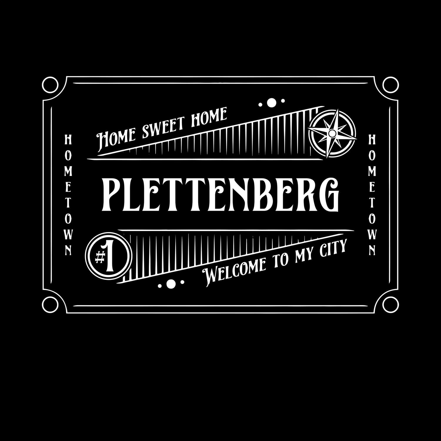 T-Shirt »Rockabilly« für den Ort »Plettenberg«