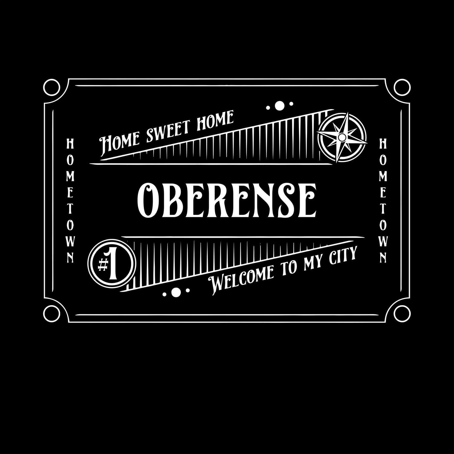 T-Shirt »Rockabilly« für den Ort »Oberense«