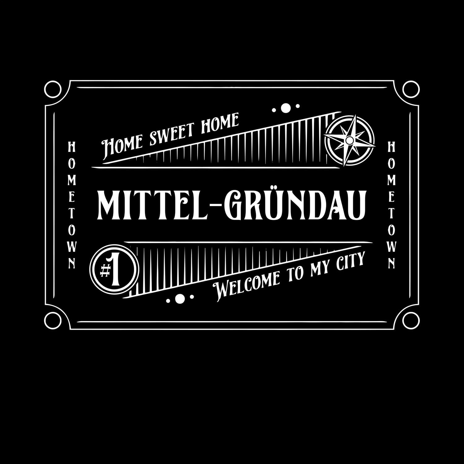 T-Shirt »Rockabilly« für den Ort »Mittel-Gründau«