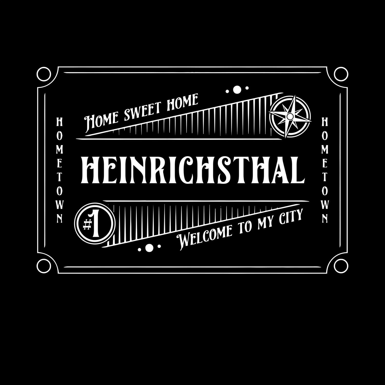 T-Shirt »Rockabilly« für den Ort »Heinrichsthal«