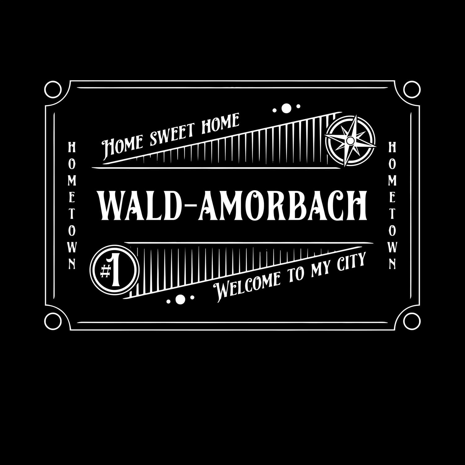 T-Shirt »Rockabilly« für den Ort »Wald-Amorbach«