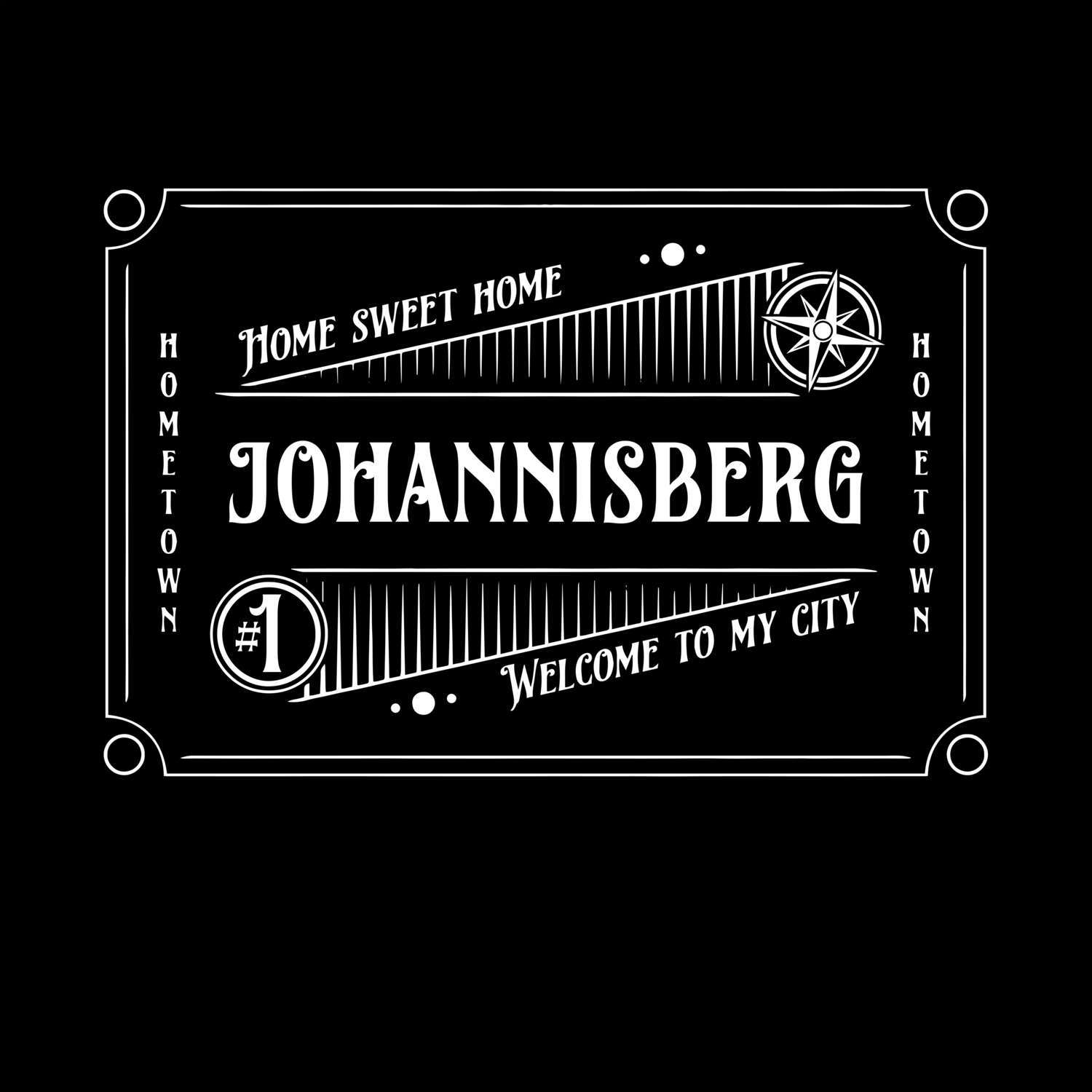 T-Shirt »Rockabilly« für den Ort »Johannisberg«