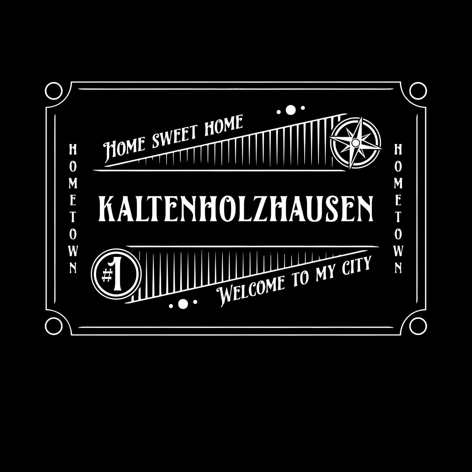 T-Shirt »Rockabilly« für den Ort »Kaltenholzhausen«