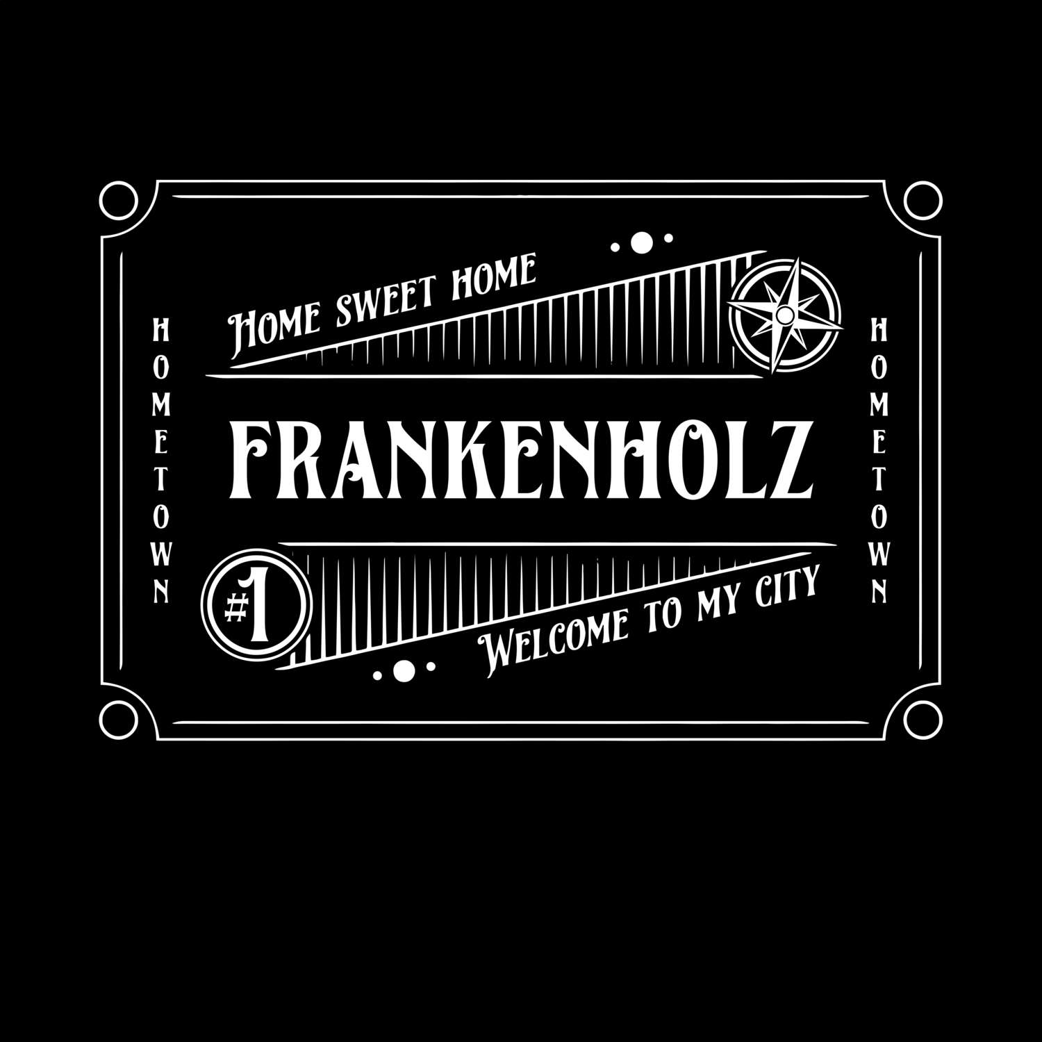 T-Shirt »Rockabilly« für den Ort »Frankenholz«