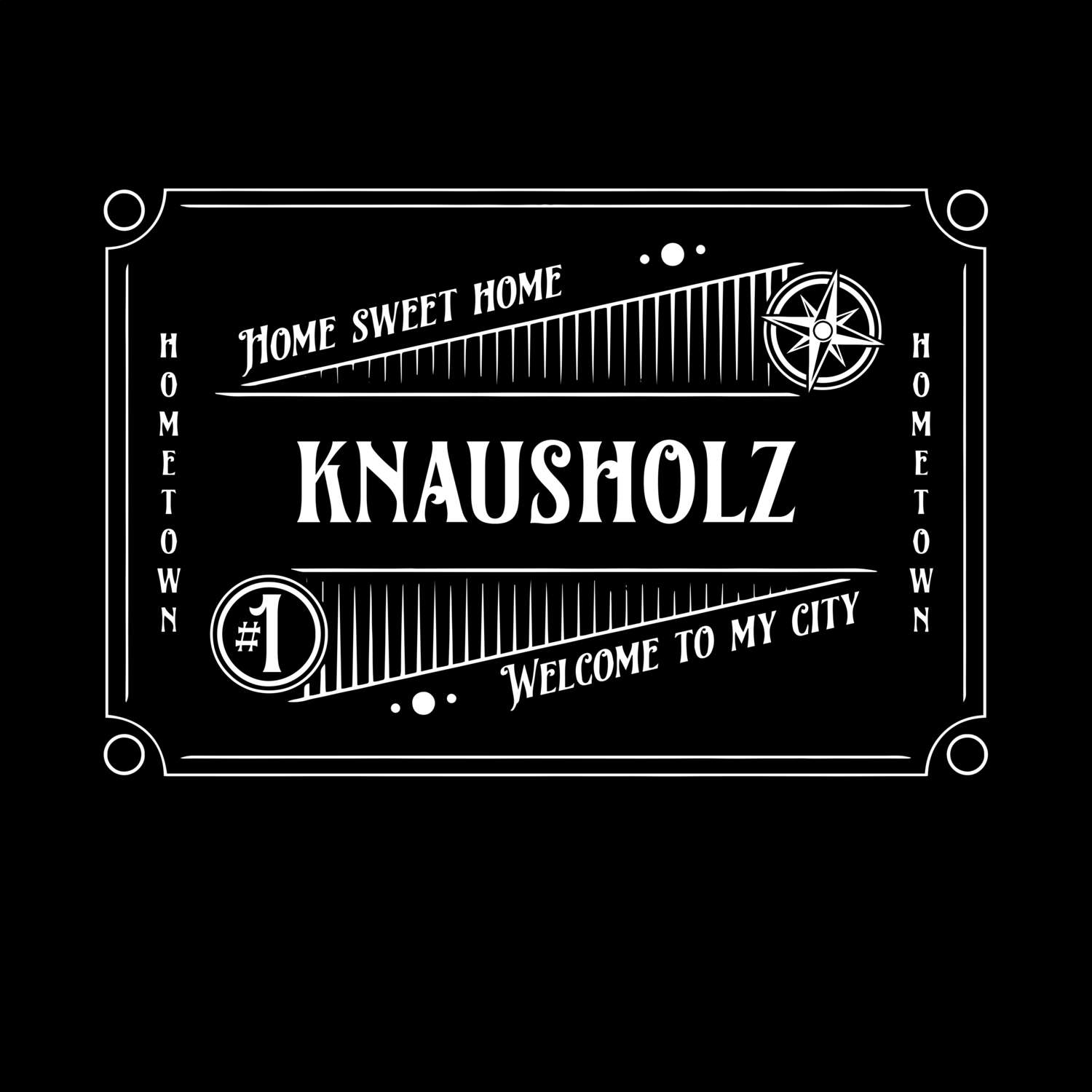 T-Shirt »Rockabilly« für den Ort »Knausholz«