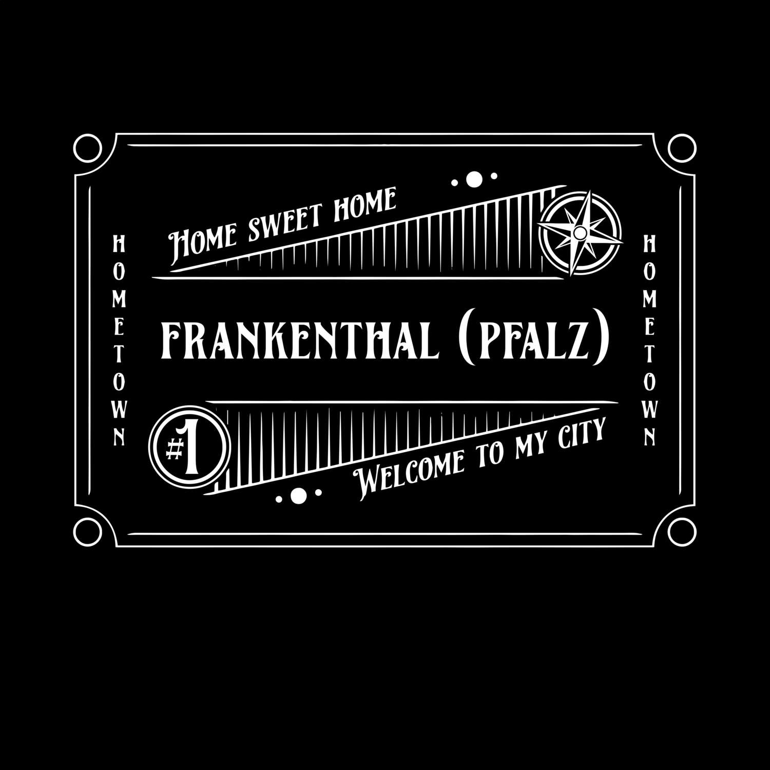 T-Shirt »Rockabilly« für den Ort »Frankenthal (Pfalz)«