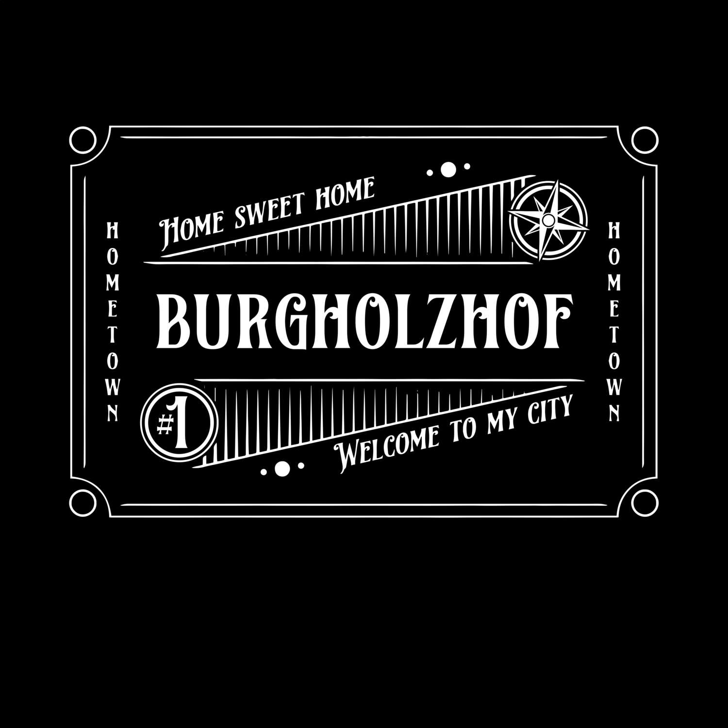 T-Shirt »Rockabilly« für den Ort »Burgholzhof«