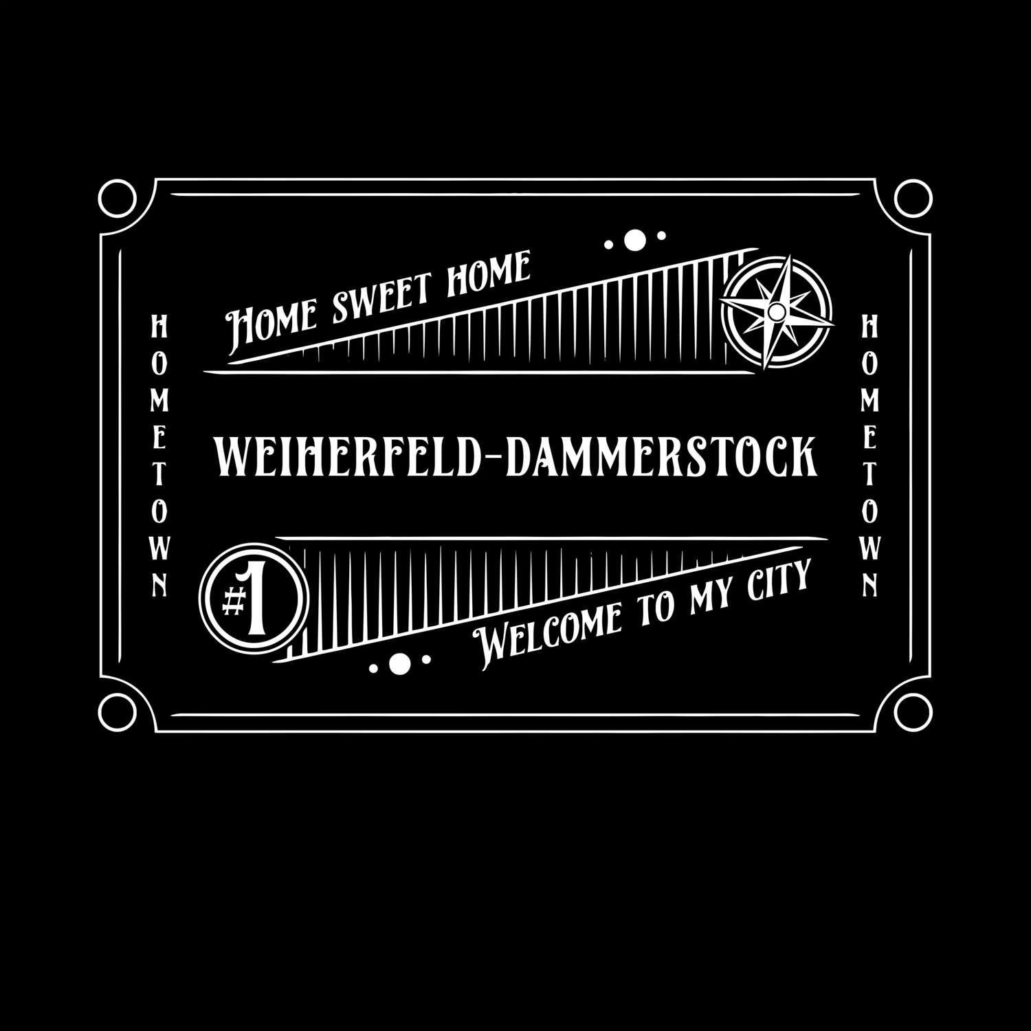 T-Shirt »Rockabilly« für den Ort »Weiherfeld-Dammerstock«