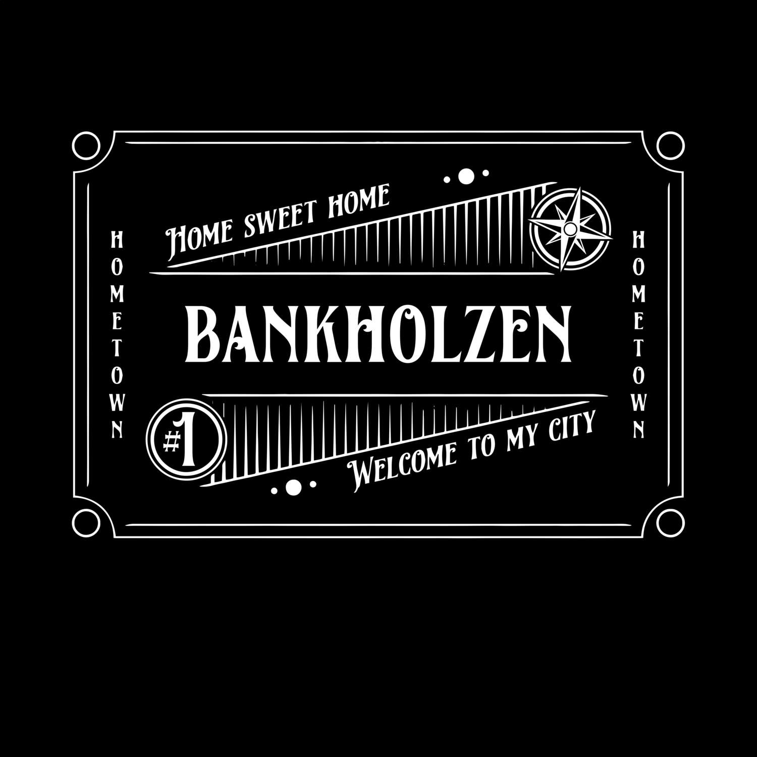 T-Shirt »Rockabilly« für den Ort »Bankholzen«