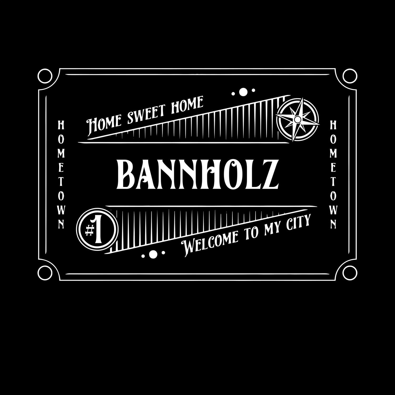 T-Shirt »Rockabilly« für den Ort »Bannholz«