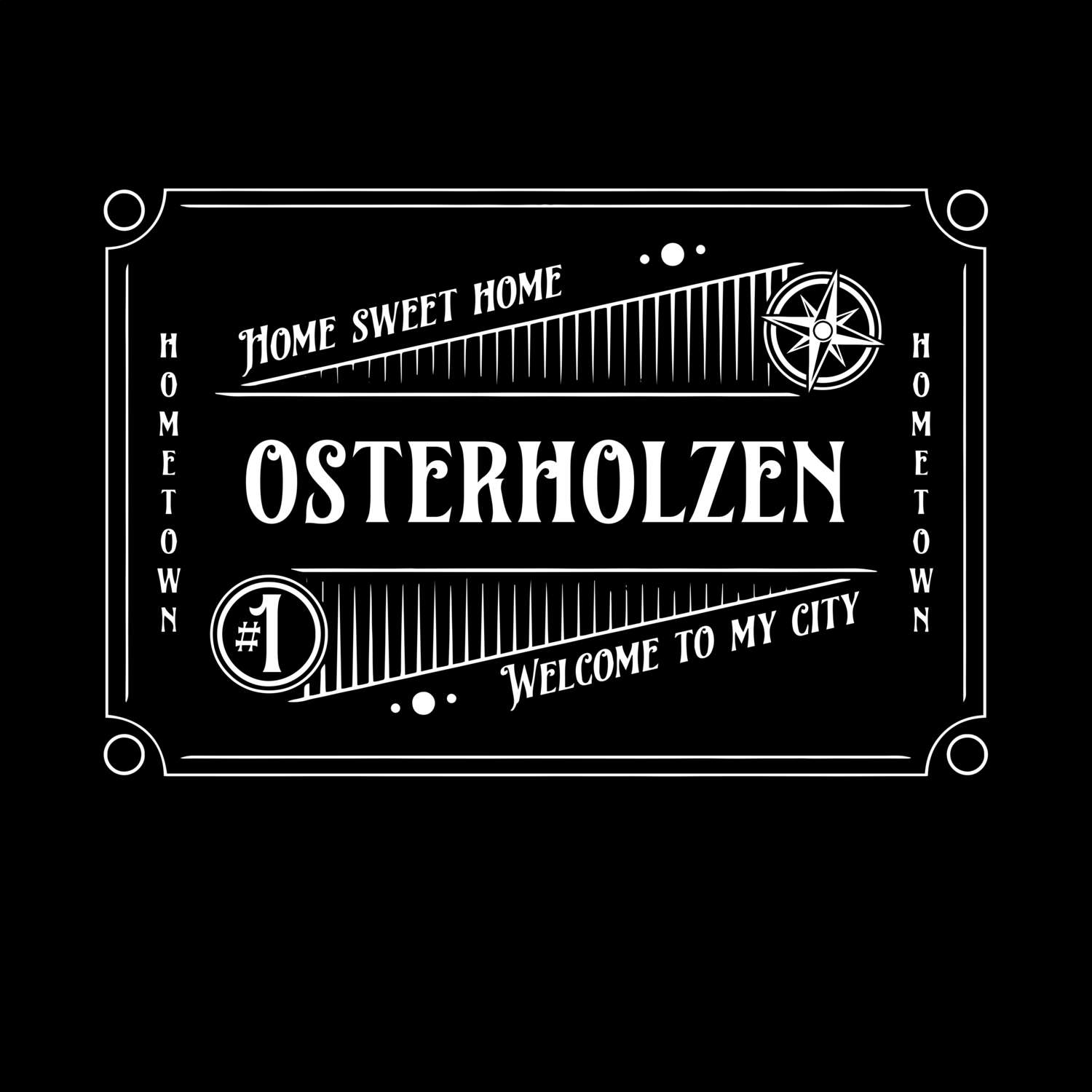T-Shirt »Rockabilly« für den Ort »Osterholzen«