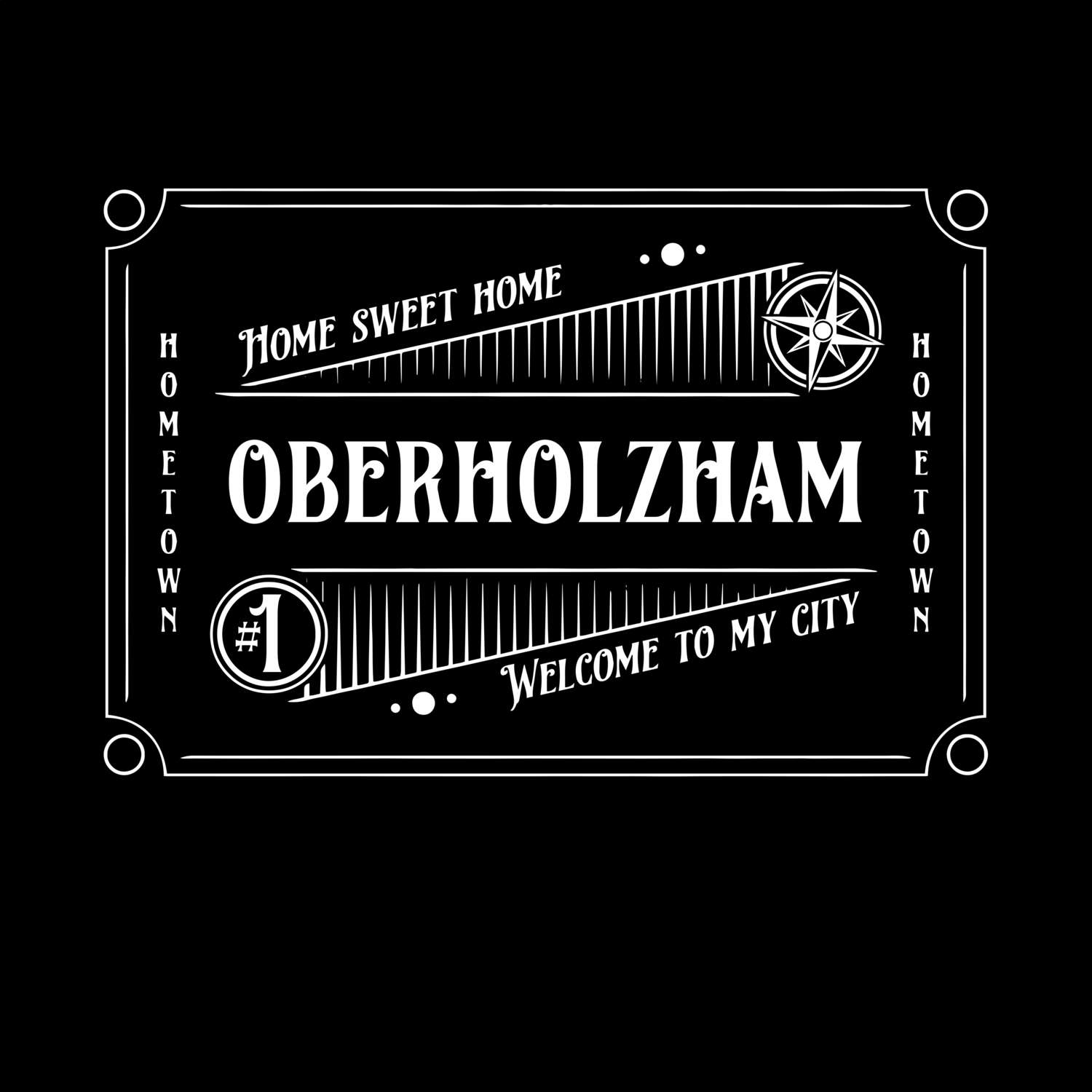 T-Shirt »Rockabilly« für den Ort »Oberholzham«