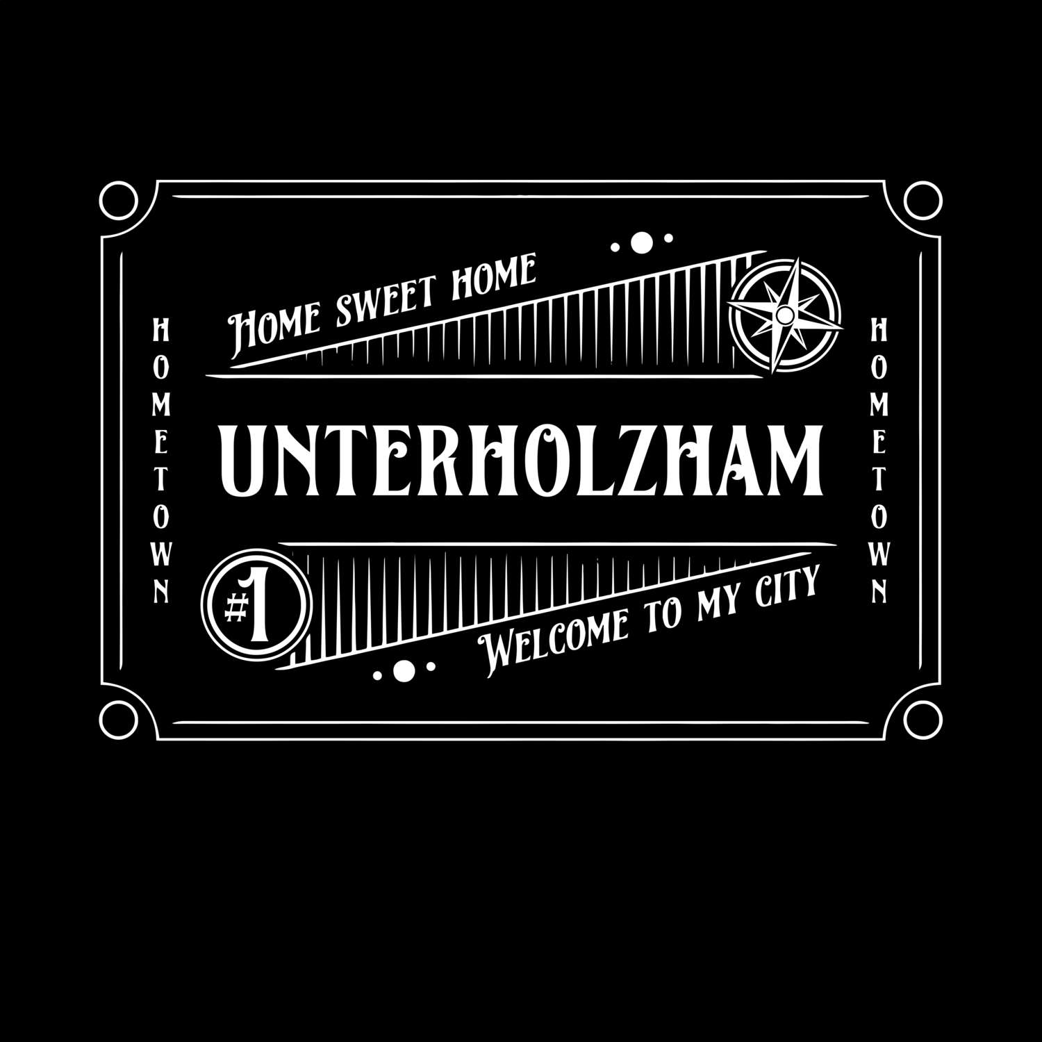 T-Shirt »Rockabilly« für den Ort »Unterholzham«