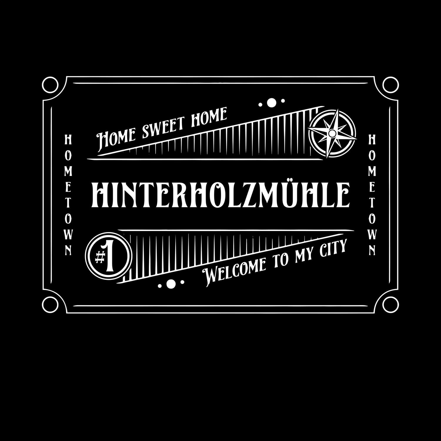 T-Shirt »Rockabilly« für den Ort »Hinterholzmühle«