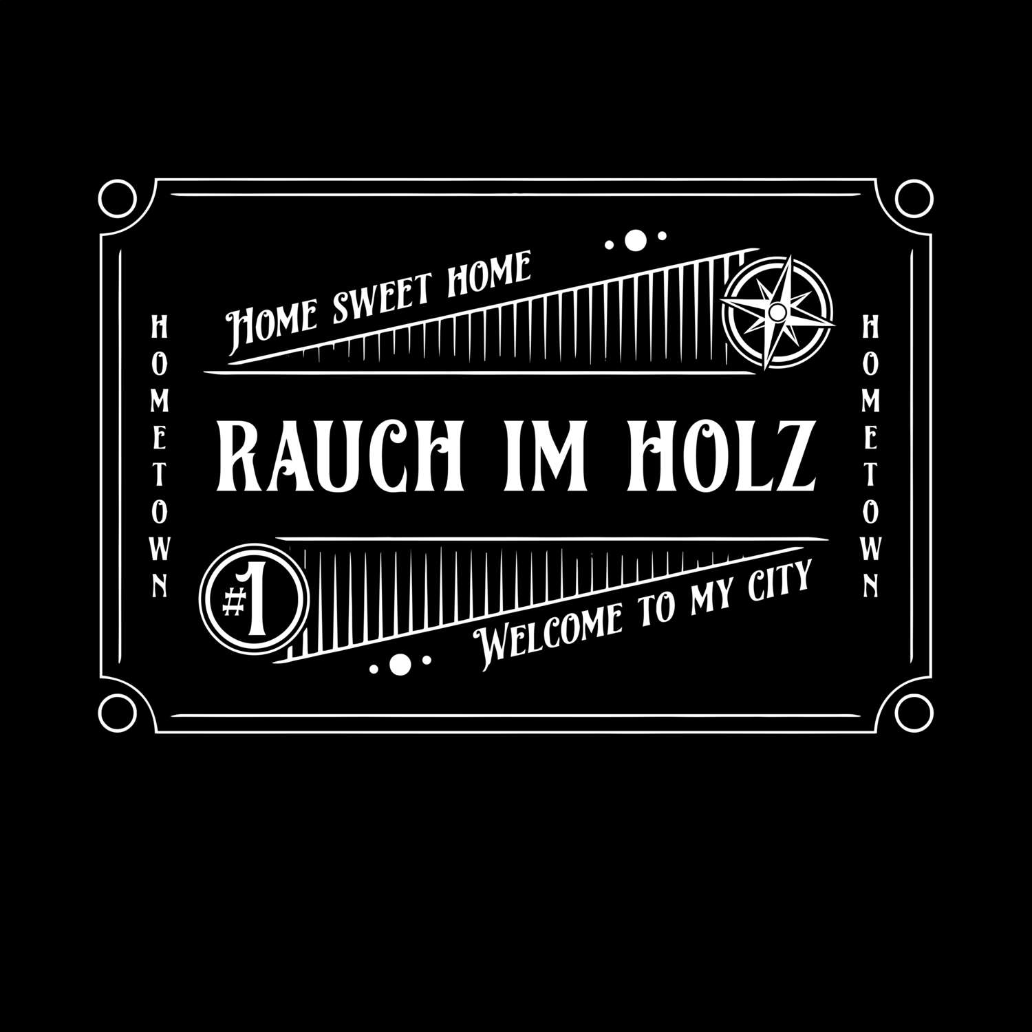 T-Shirt »Rockabilly« für den Ort »Rauch im Holz«