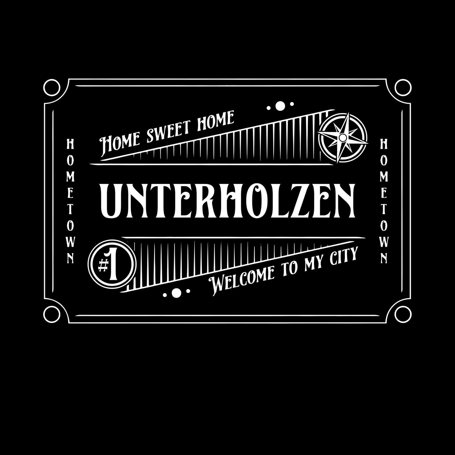 T-Shirt »Rockabilly« für den Ort »Unterholzen«