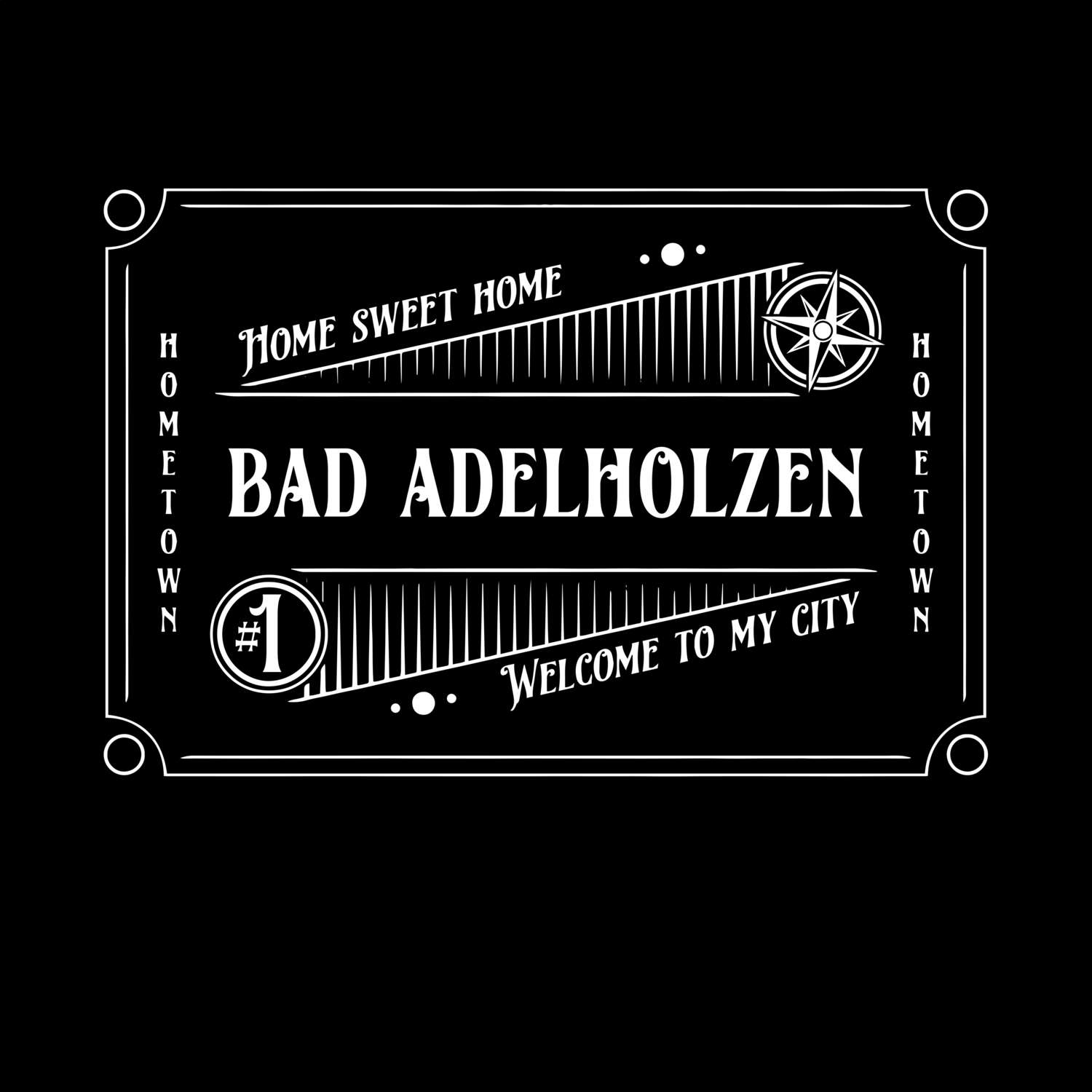 T-Shirt »Rockabilly« für den Ort »Bad Adelholzen«