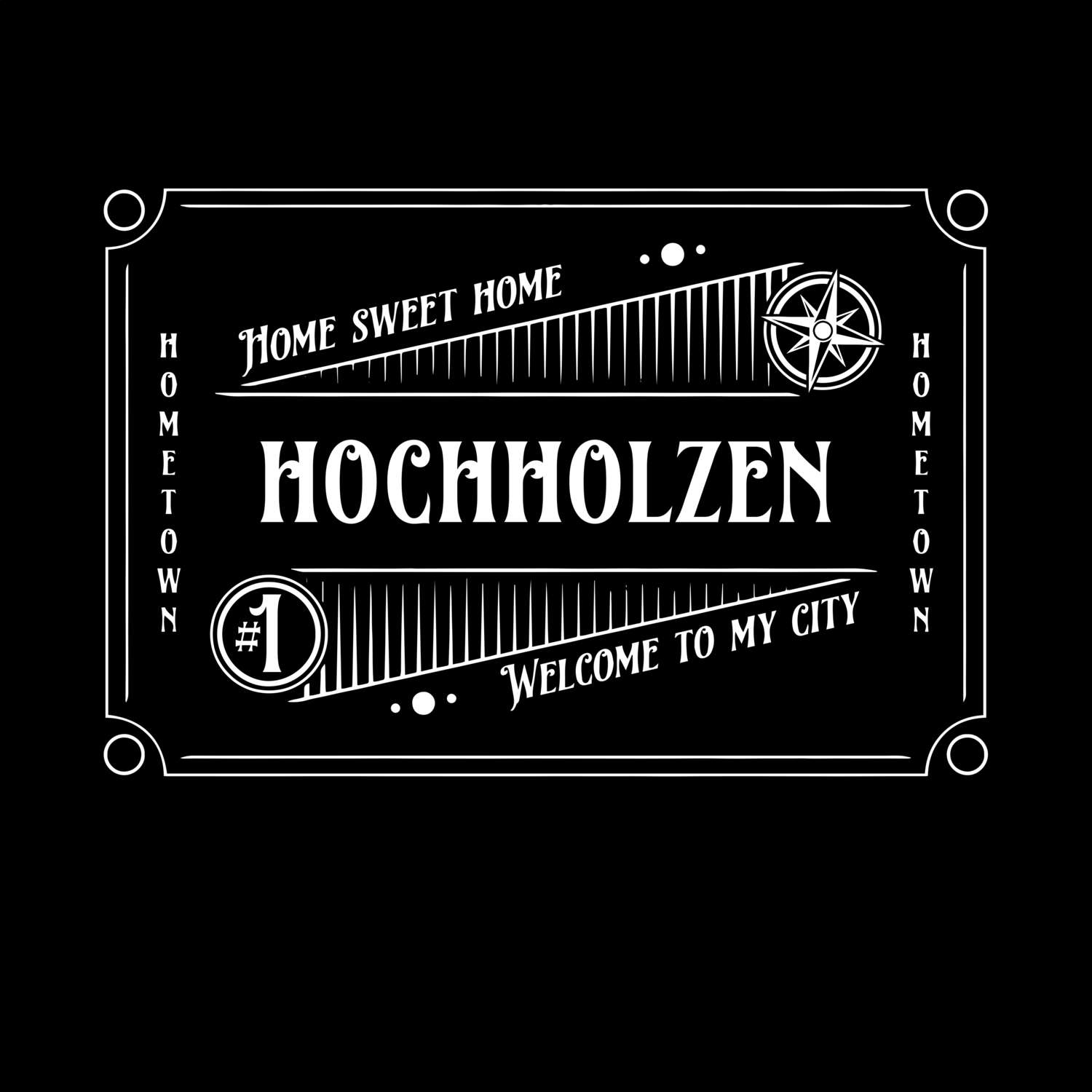 T-Shirt »Rockabilly« für den Ort »Hochholzen«