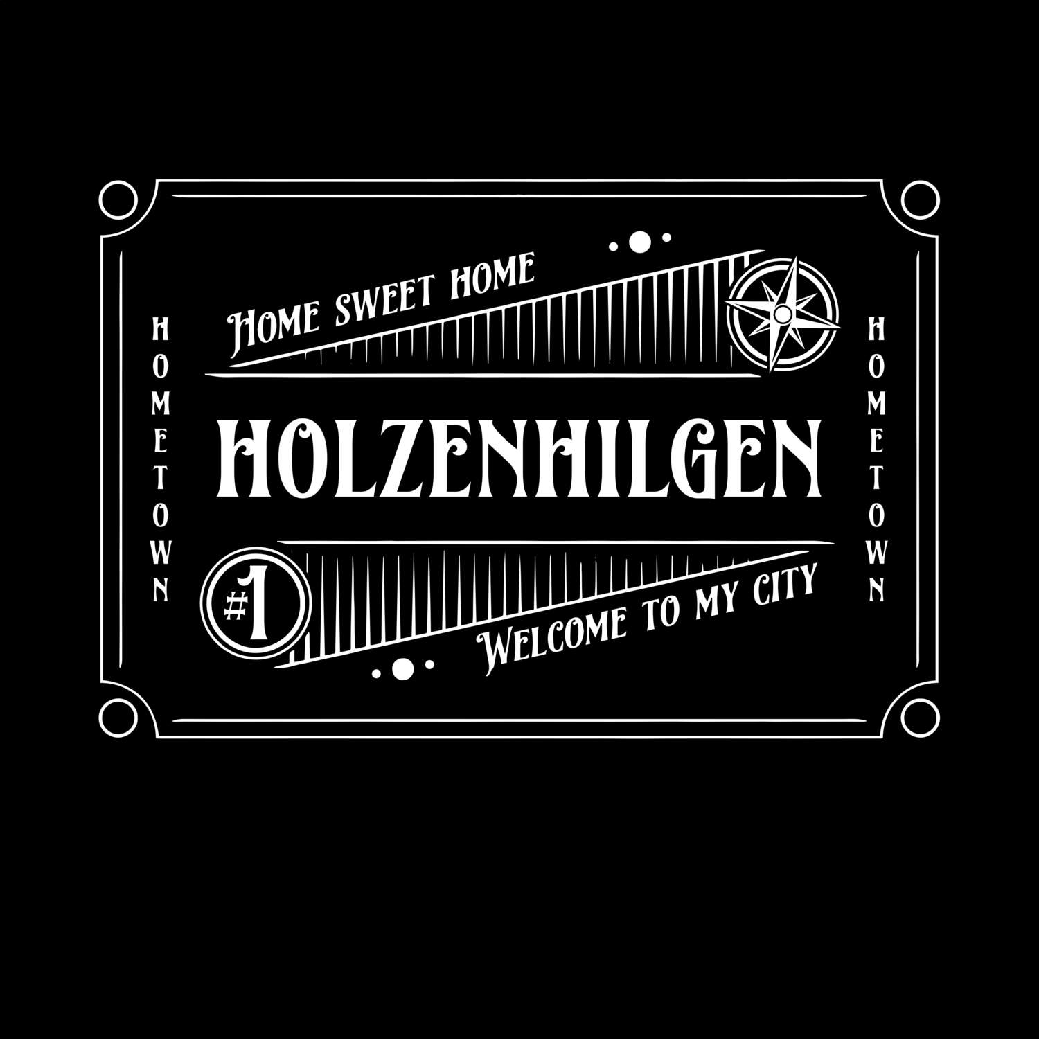 T-Shirt »Rockabilly« für den Ort »Holzenhilgen«