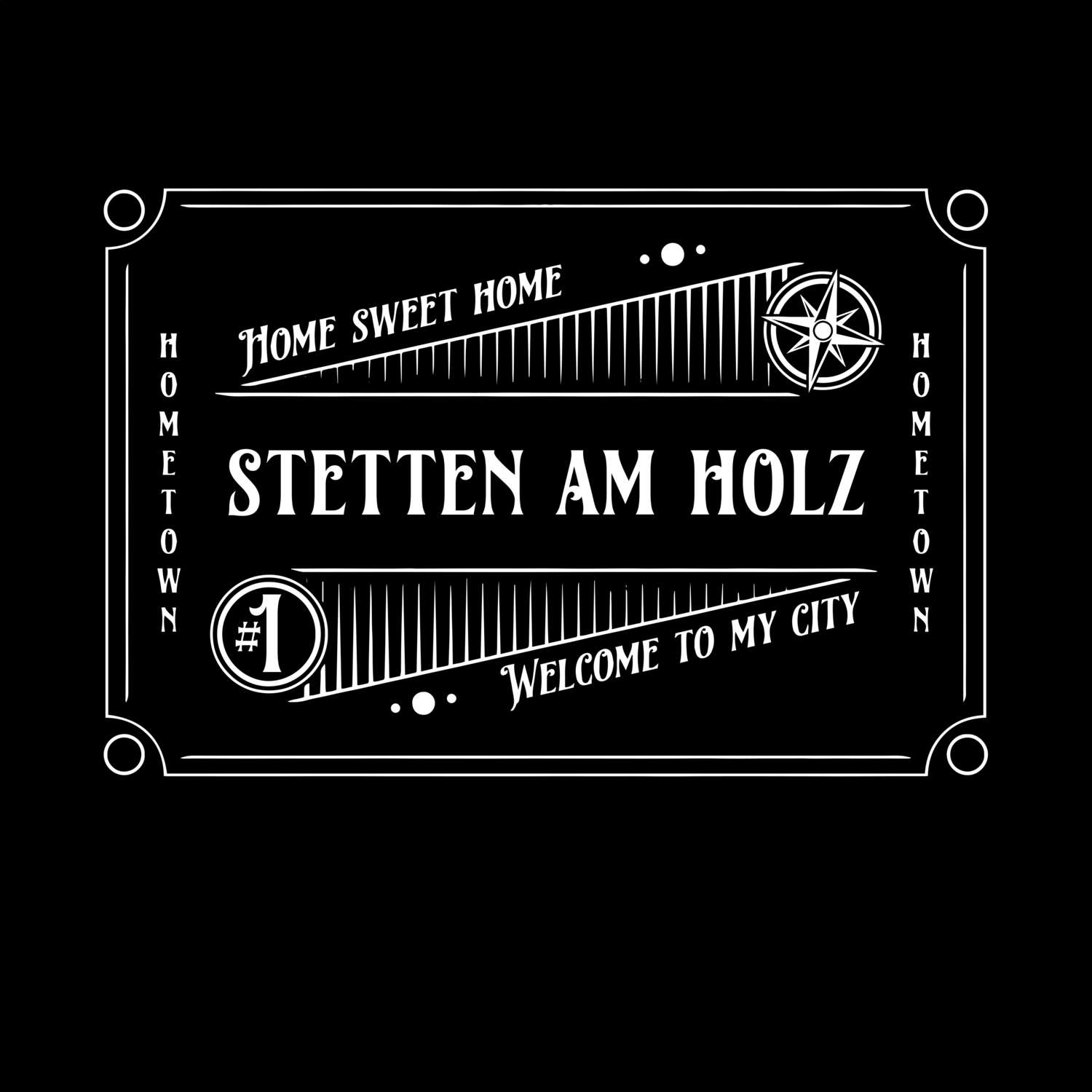 T-Shirt »Rockabilly« für den Ort »Stetten am Holz«