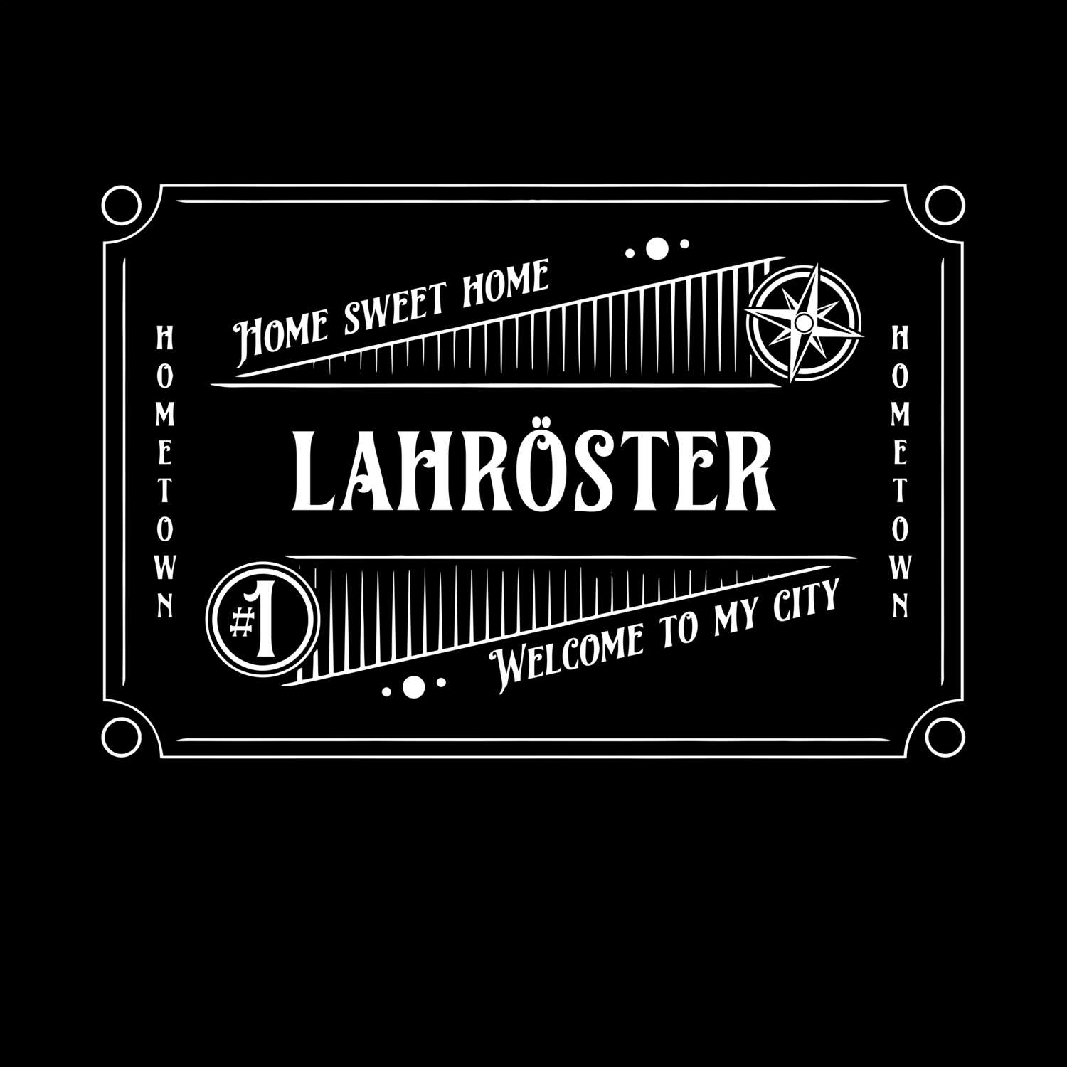 T-Shirt »Rockabilly« für den Ort »Lahröster«