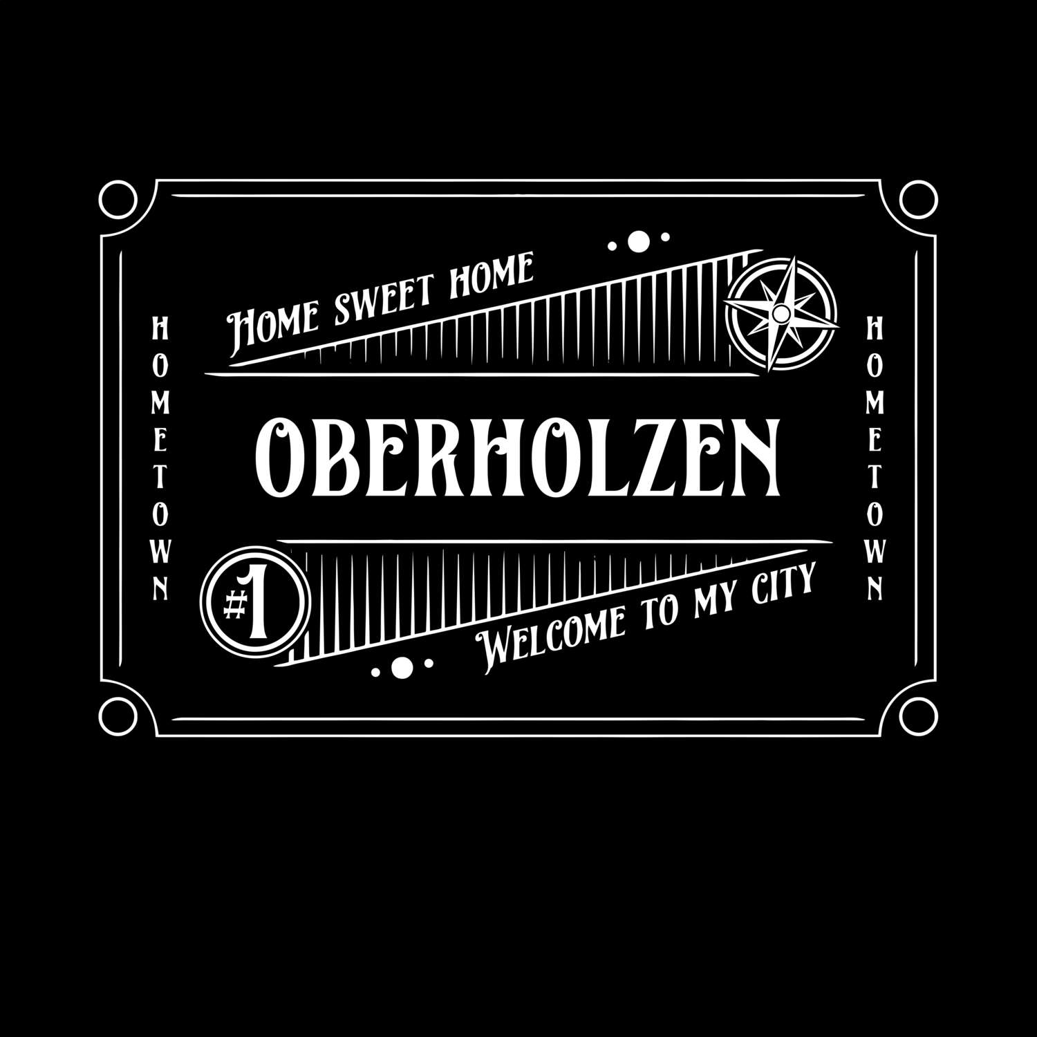 T-Shirt »Rockabilly« für den Ort »Oberholzen«