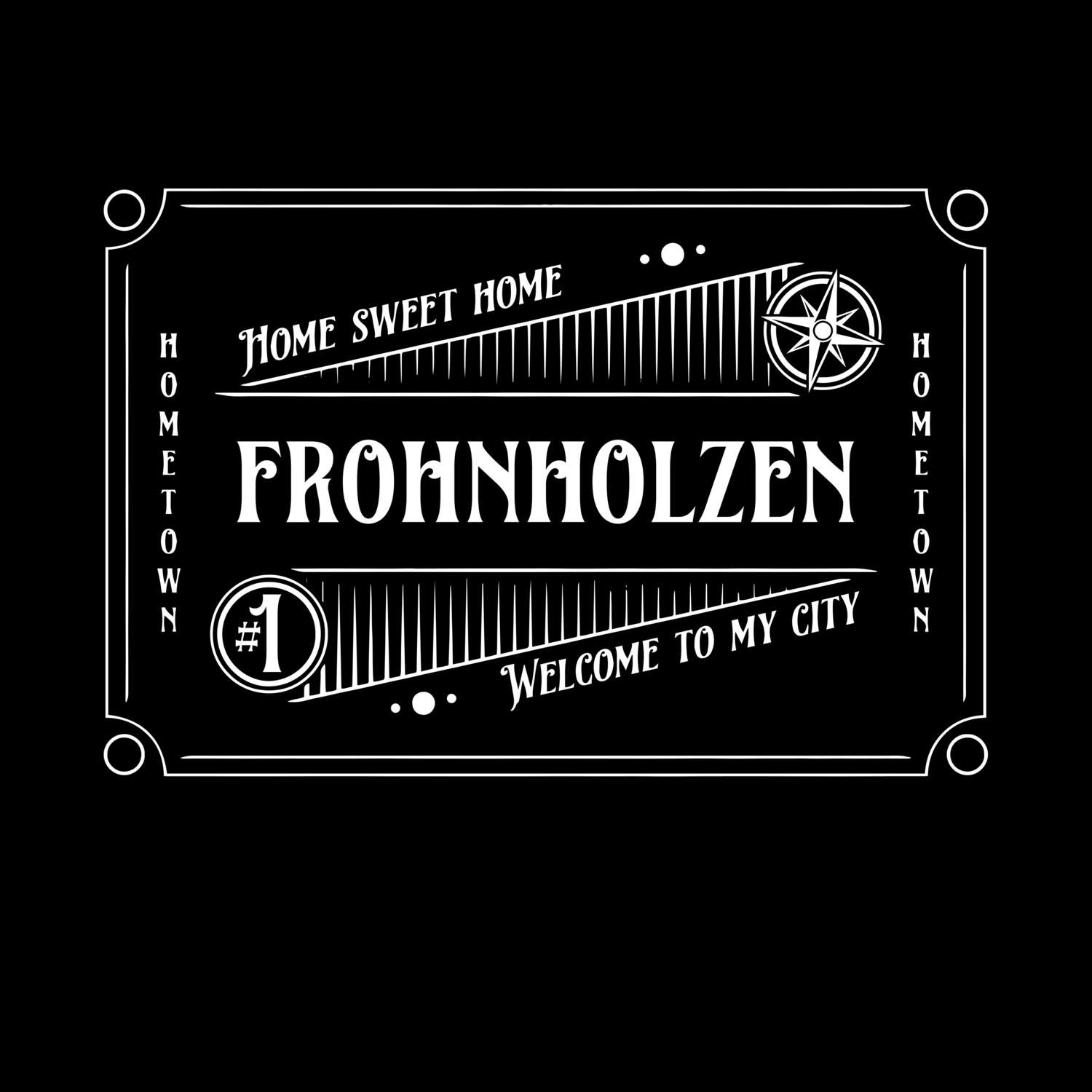 T-Shirt »Rockabilly« für den Ort »Frohnholzen«