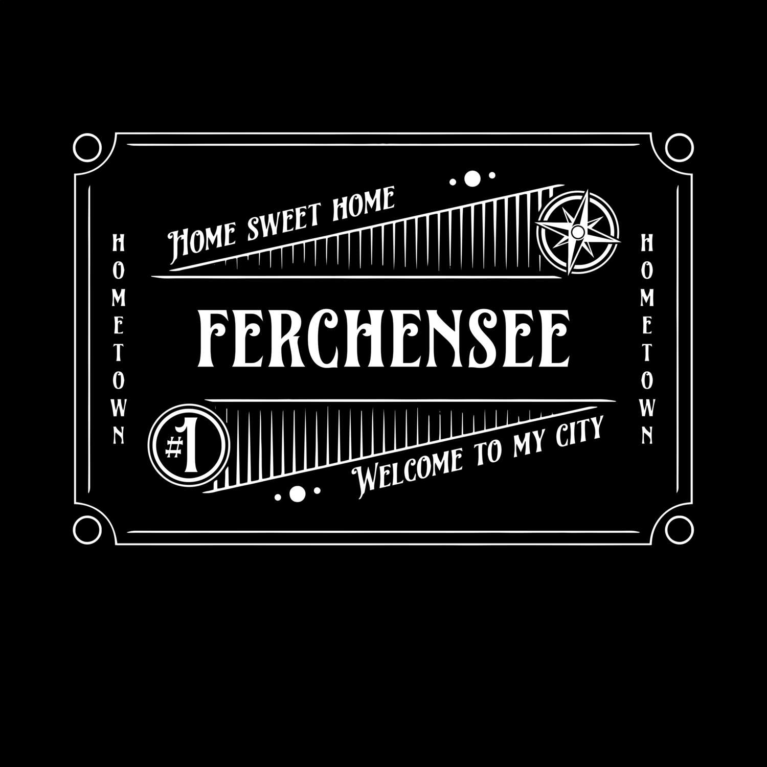 T-Shirt »Rockabilly« für den Ort »Ferchensee«