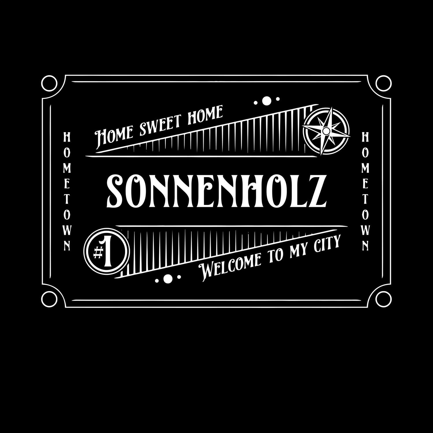 T-Shirt »Rockabilly« für den Ort »Sonnenholz«