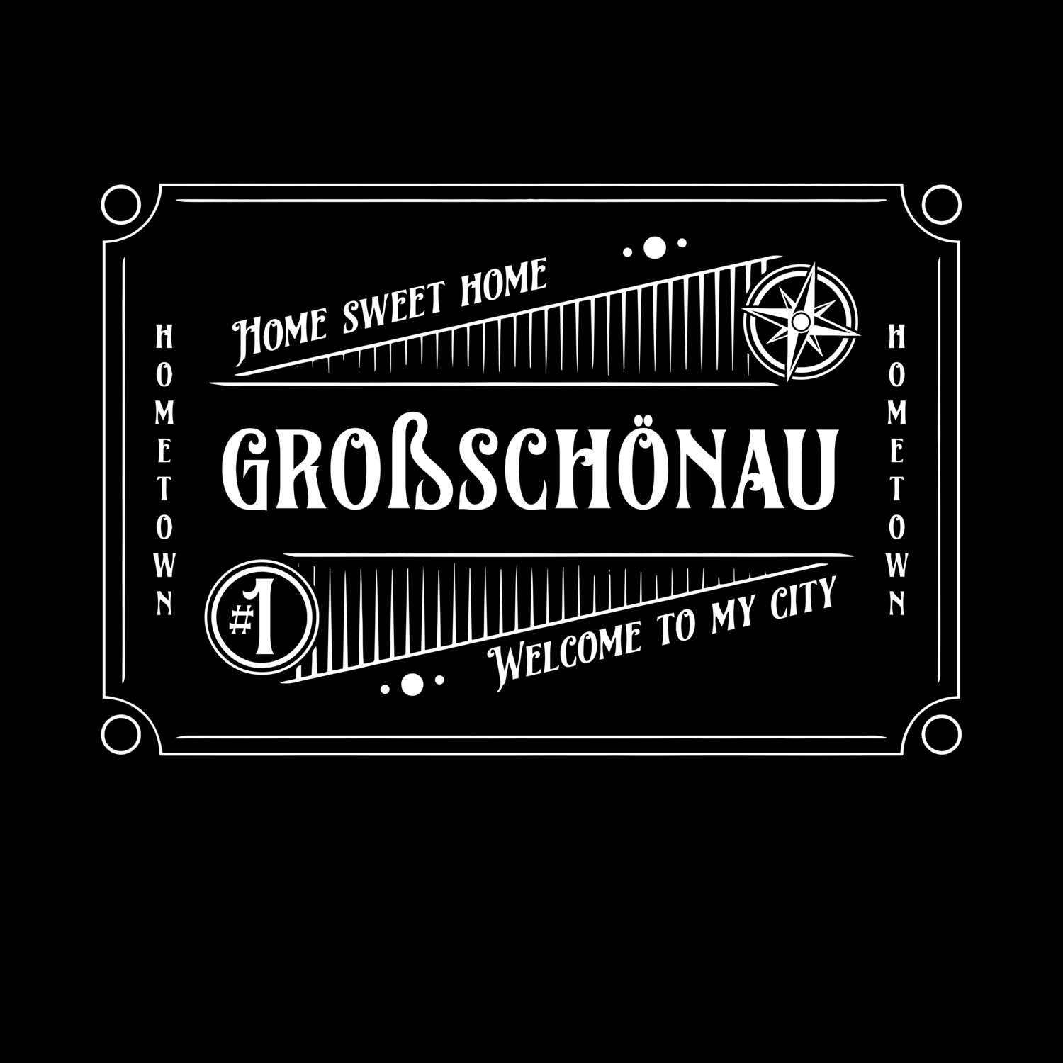 T-Shirt »Rockabilly« für den Ort »Großschönau«