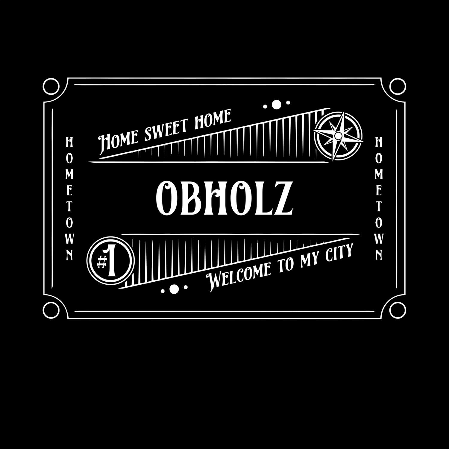 T-Shirt »Rockabilly« für den Ort »Obholz«