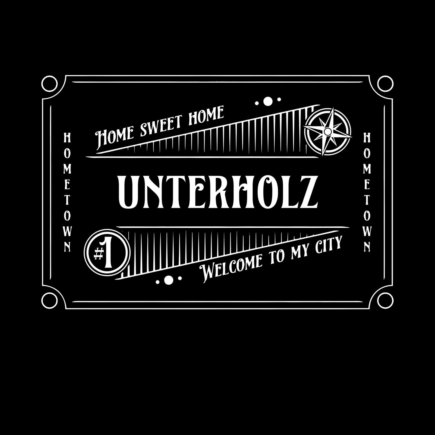 T-Shirt »Rockabilly« für den Ort »Unterholz«