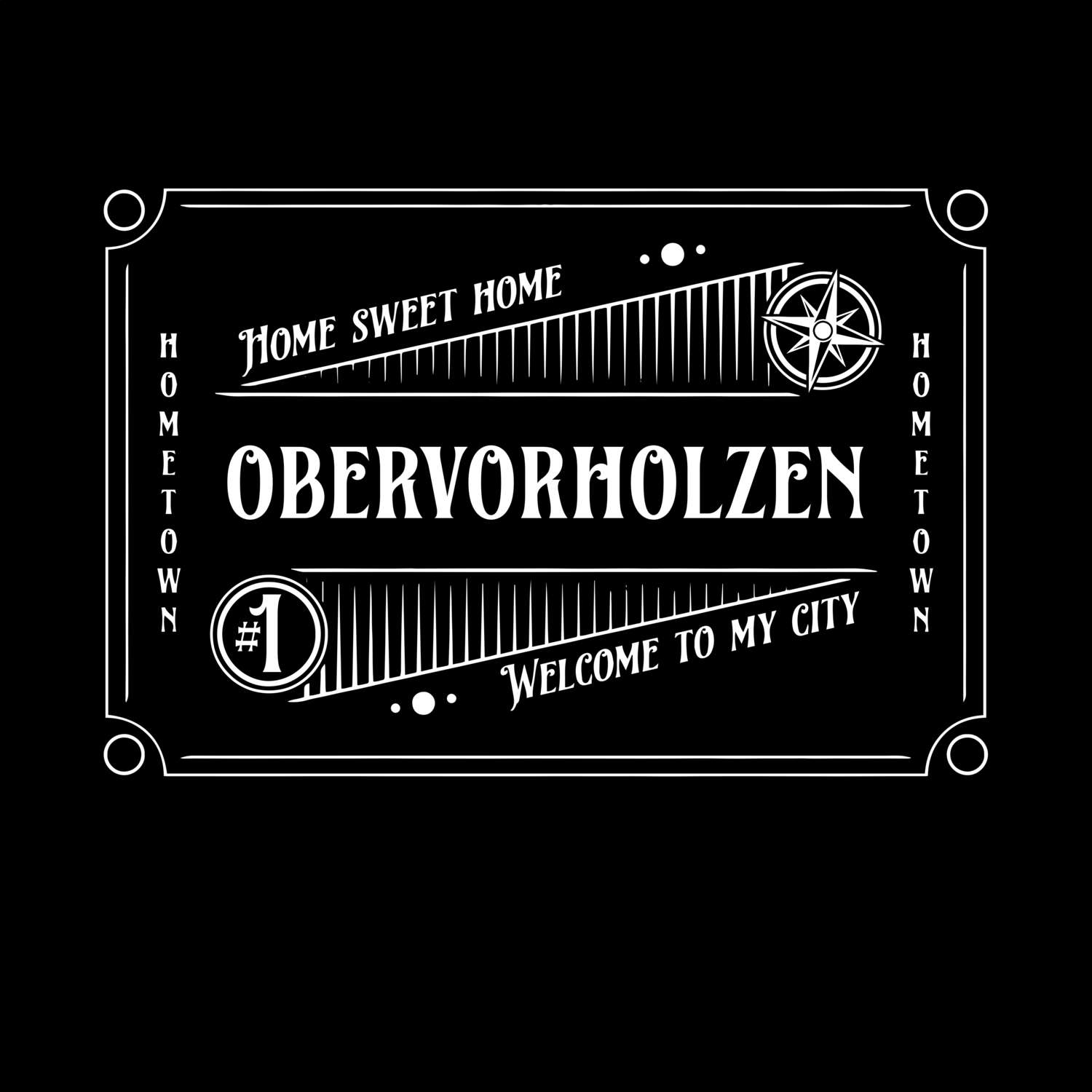 T-Shirt »Rockabilly« für den Ort »Obervorholzen«