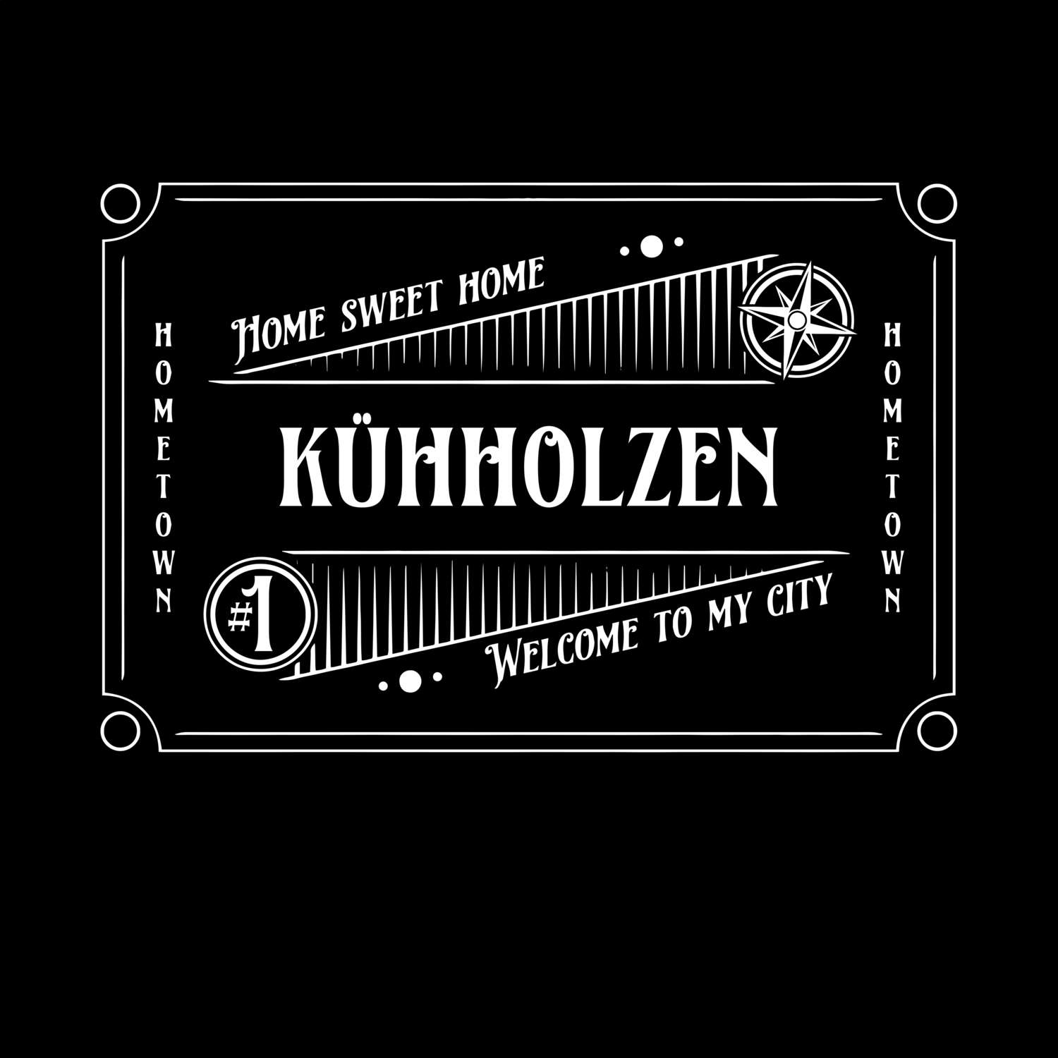 T-Shirt »Rockabilly« für den Ort »Kühholzen«