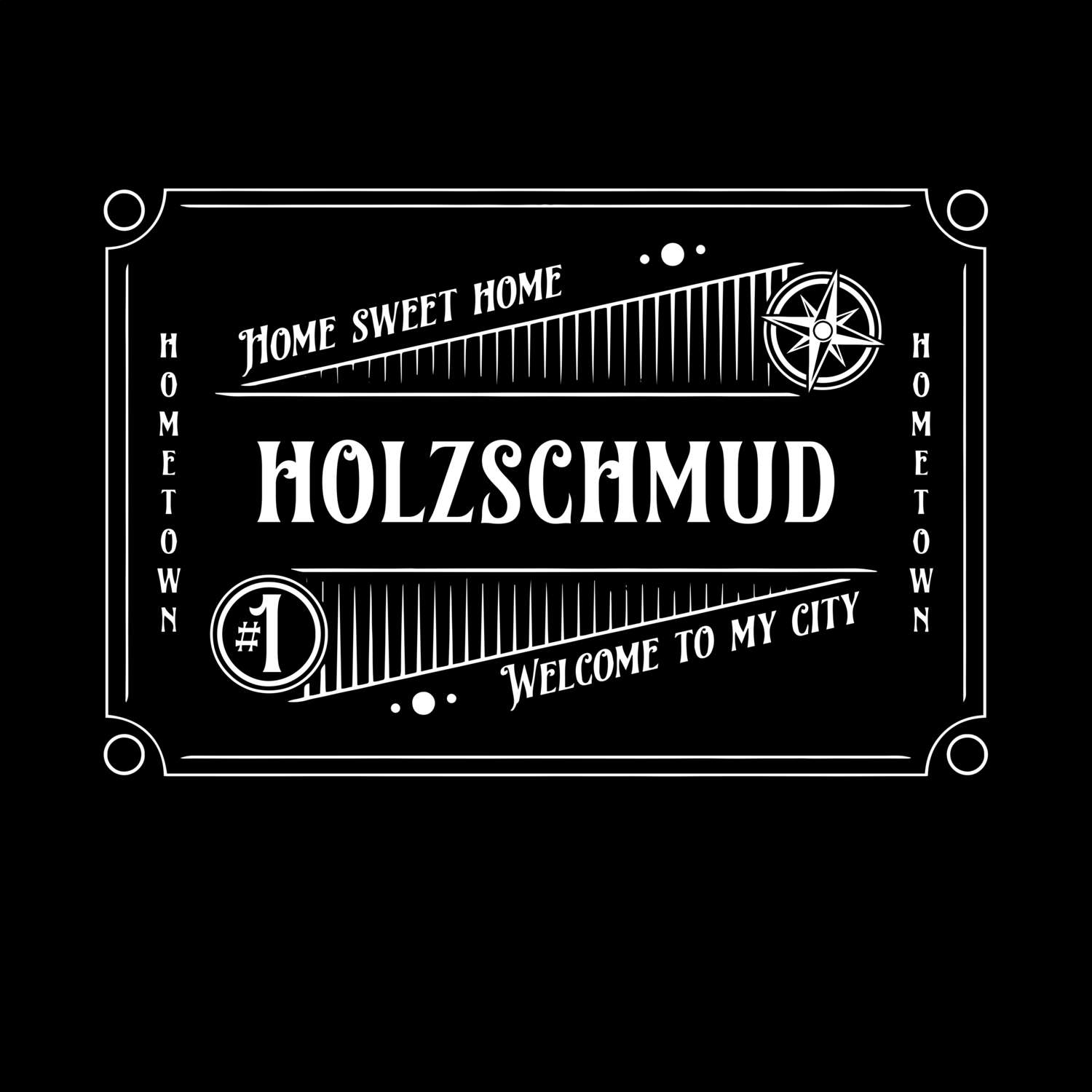 T-Shirt »Rockabilly« für den Ort »Holzschmud«