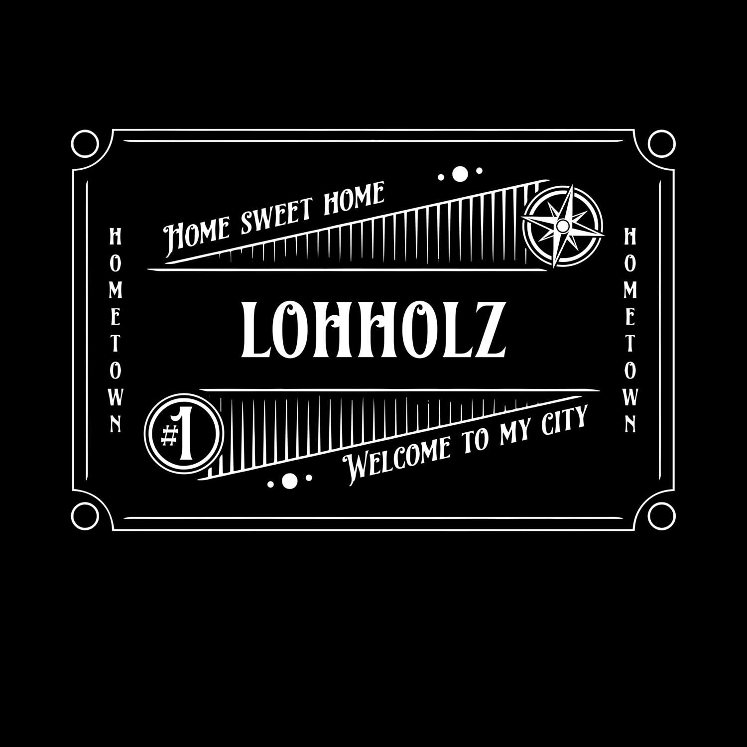 T-Shirt »Rockabilly« für den Ort »Lohholz«