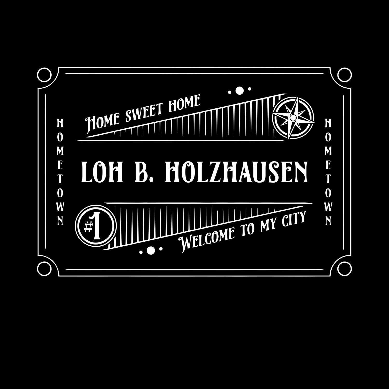 T-Shirt »Rockabilly« für den Ort »Loh b. Holzhausen«